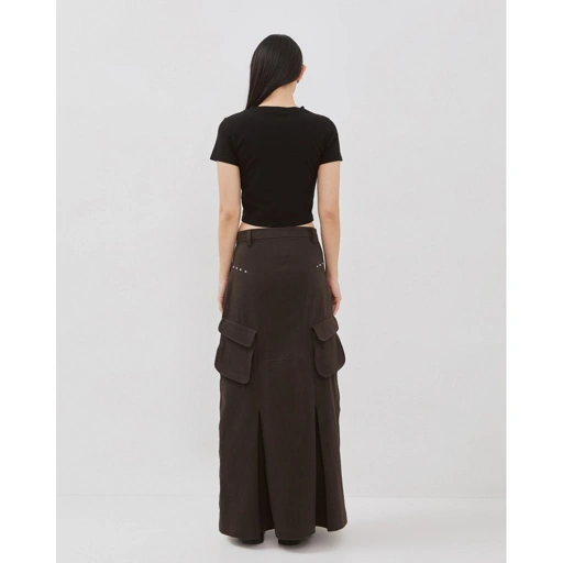 Image of CATHA - Mova Zip Cargo Long Skirt