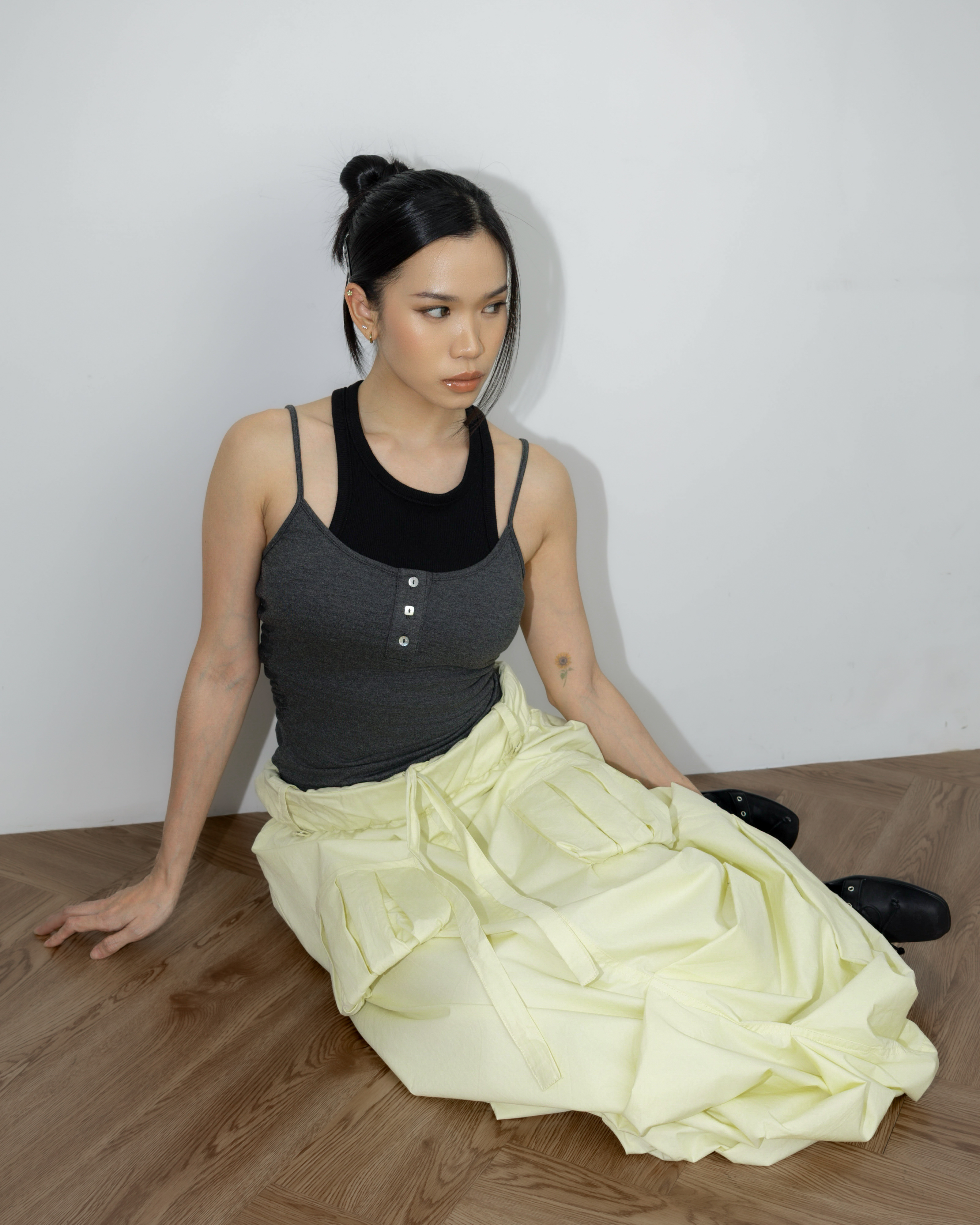 Roll Up Cargo Skirt