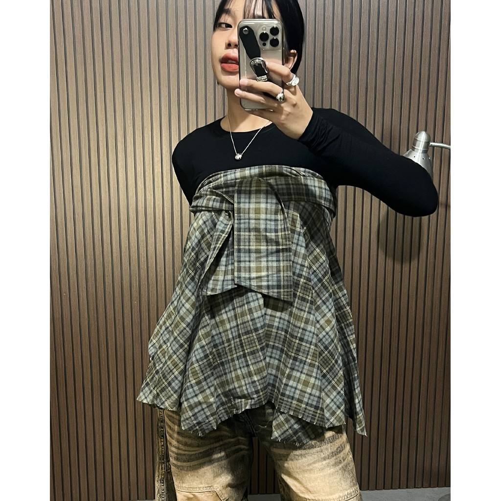 Tartan Wrapped Skirt