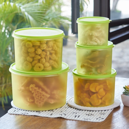 Image of [Toples Sifa isi 5pcs] | ORTAWARE | Wadah Makanan Kering | TUTUP RAPAT, MICROWAVE SAFE & BPA FREE