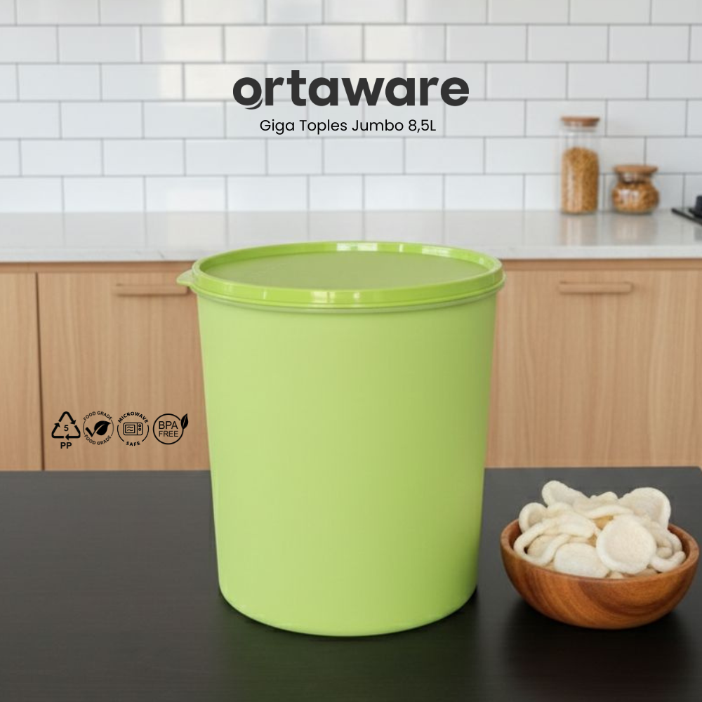Ortaware Toples Jumbo Gentong Giga 8,5L Kedap Udara BPA Free