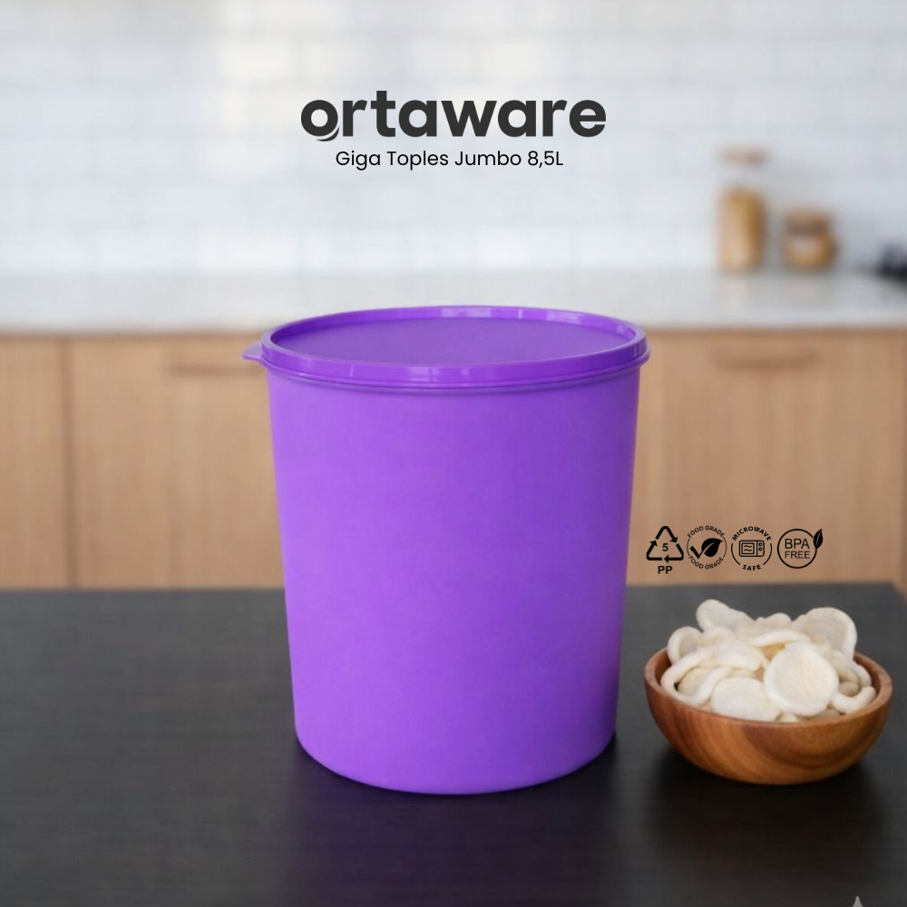 Ortaware Toples Jumbo Gentong Giga 8,5L Kedap Udara BPA Free