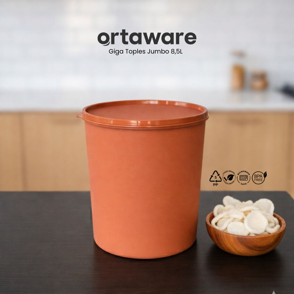 Ortaware Toples Jumbo Gentong Giga 8,5L Kedap Udara BPA Free
