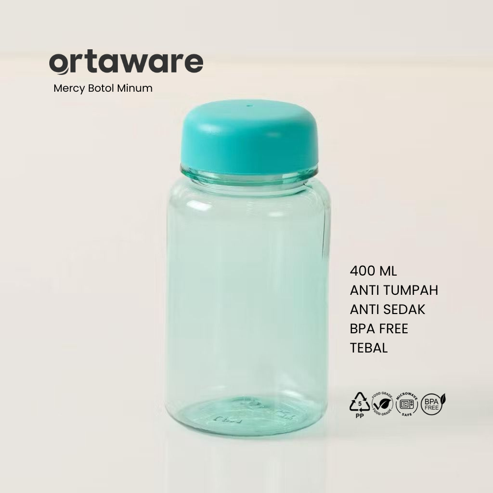 Botol Minum Mercy 400ml BPA Free Anti Tumpah Kitchenware Water Bottles Minuman