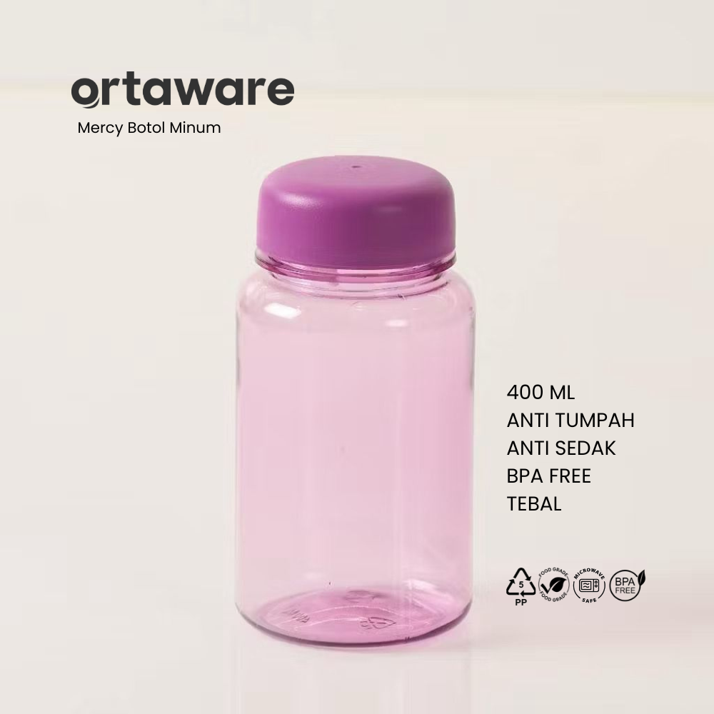 Botol Minum Mercy 400ml BPA Free Anti Tumpah Kitchenware Water Bottles Minuman