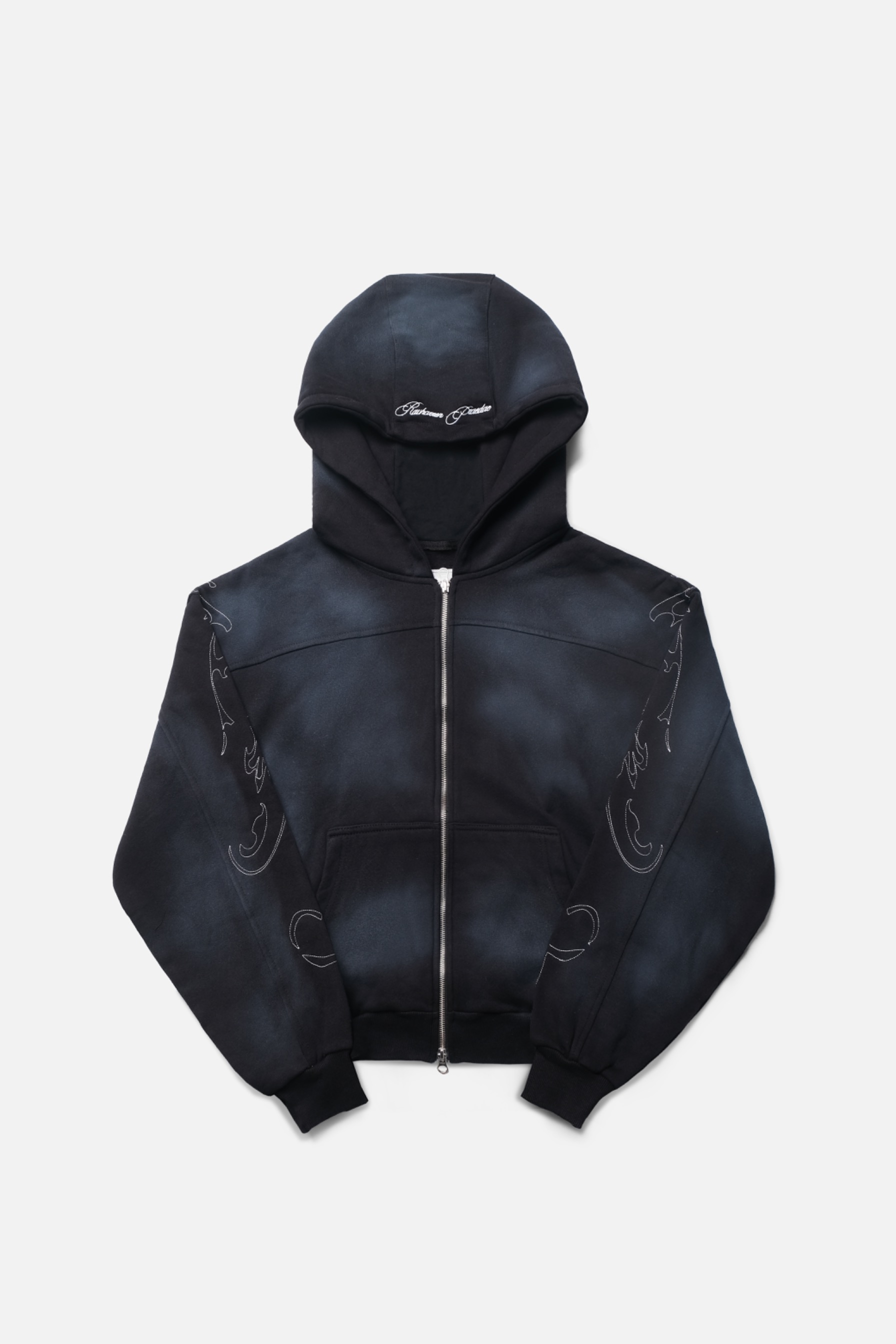 RAVHARREN x PRAEDAE FADE BLACK HOODIE