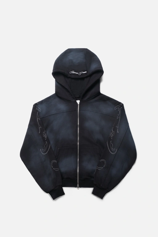RAVHARREN x PRAEDAE FADE BLACK HOODIE