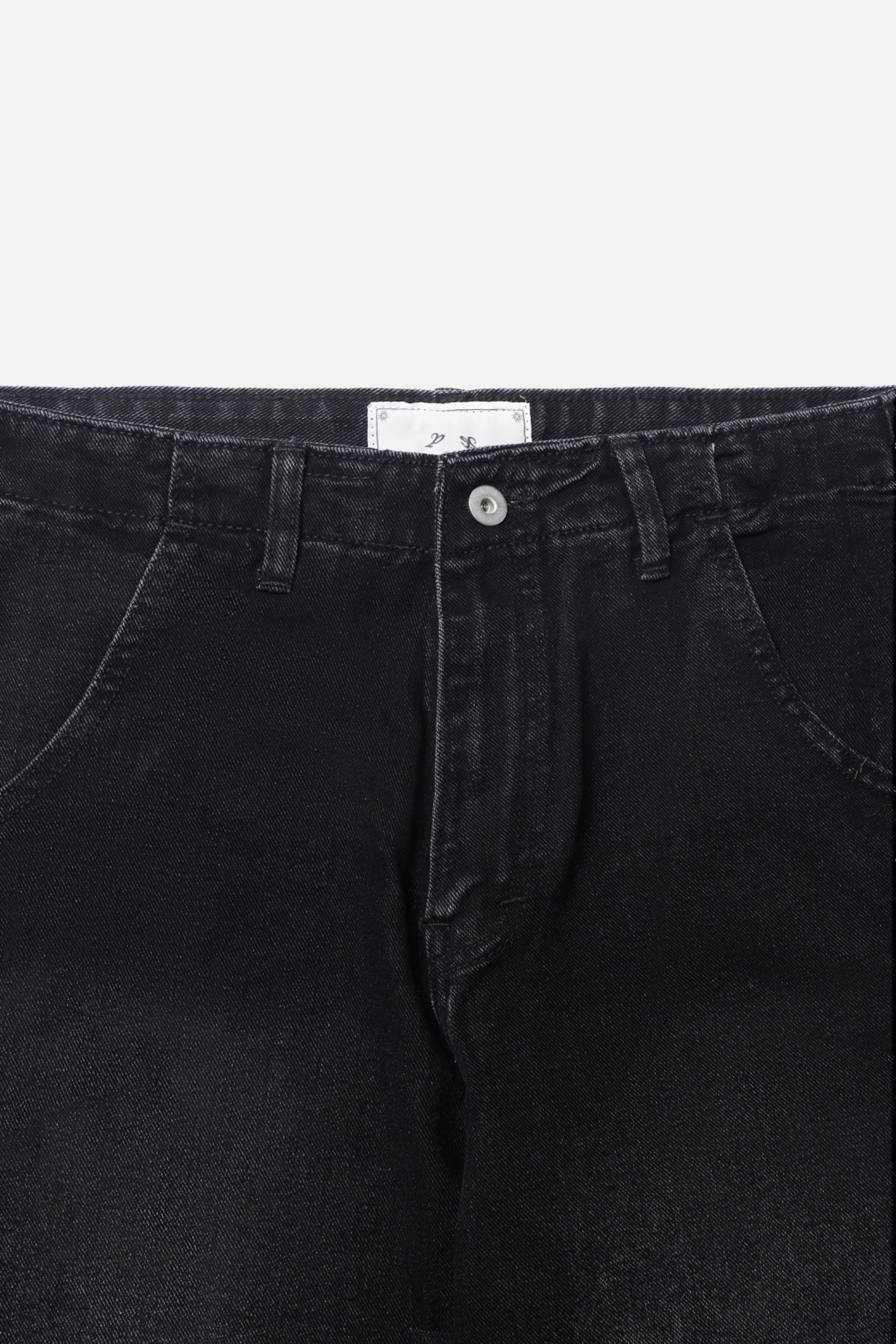 RAVHARREN x PRAEDAE FADE BLACK DENIM PANTS