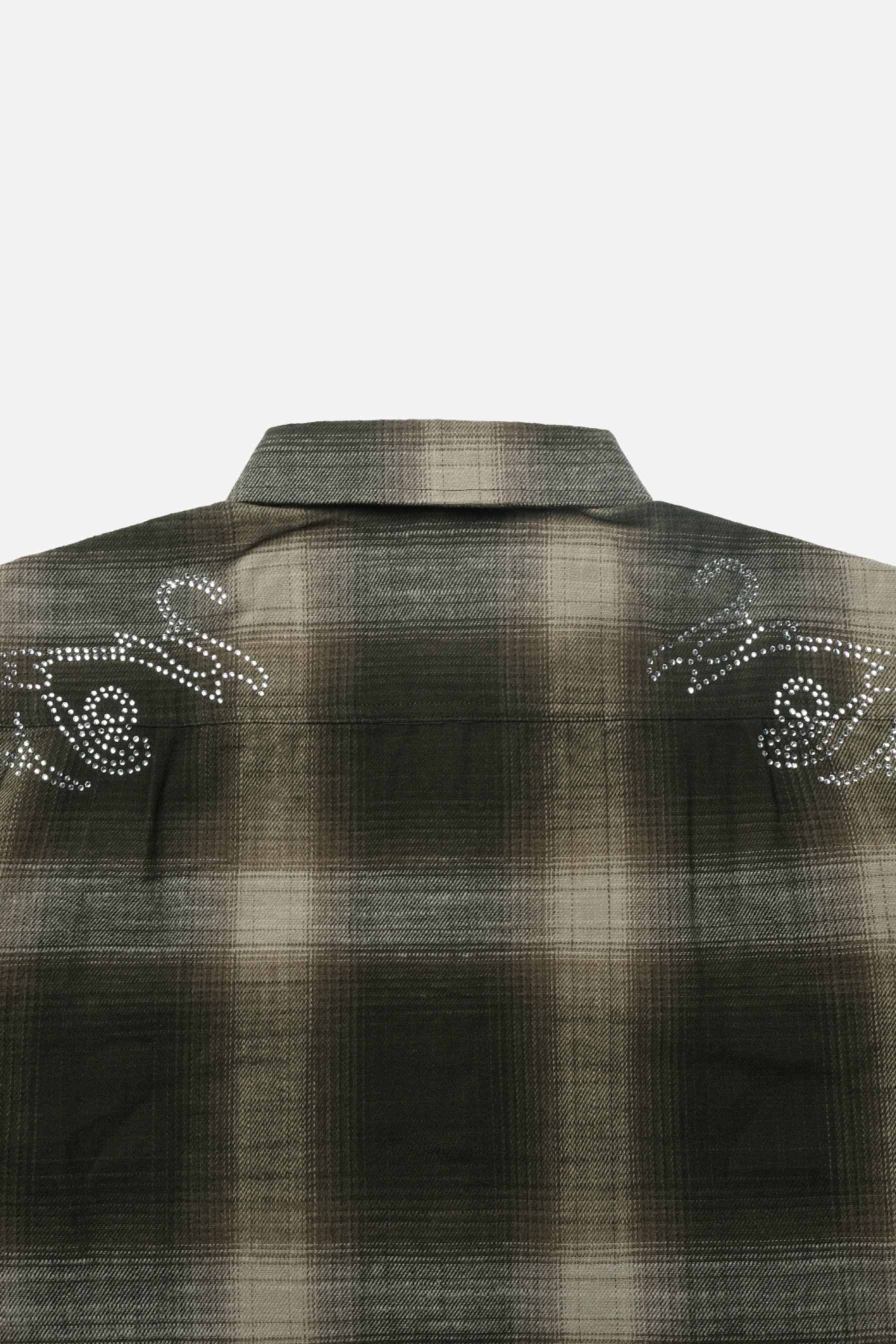 RAVHARREN x PRAEDAE FOREST GREEN FLANNEL SHIRT