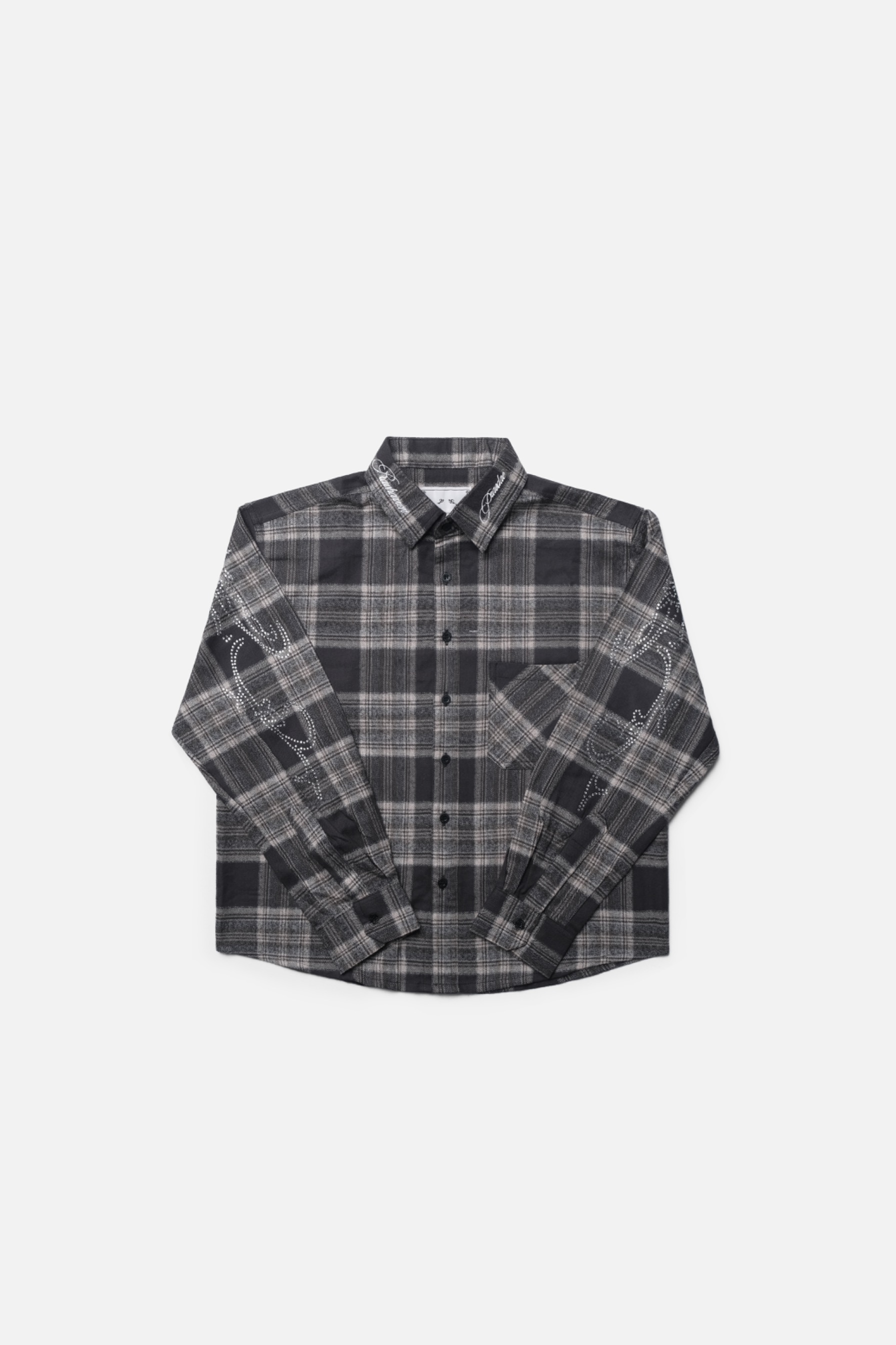 RAVHARREN x PRAEDAE ASH GREY FLANNEL SHIRT