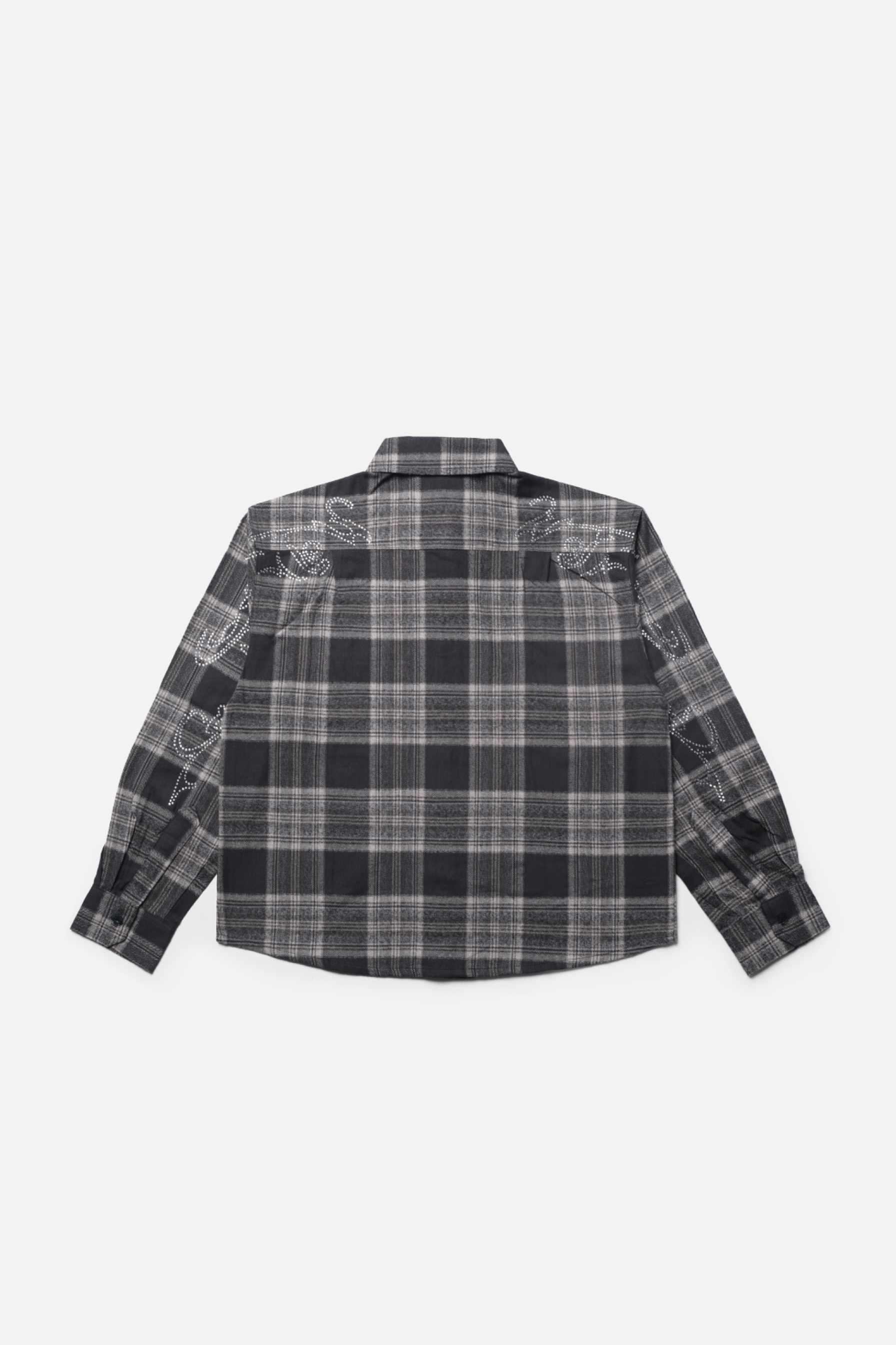 RAVHARREN x PRAEDAE ASH GREY FLANNEL SHIRT