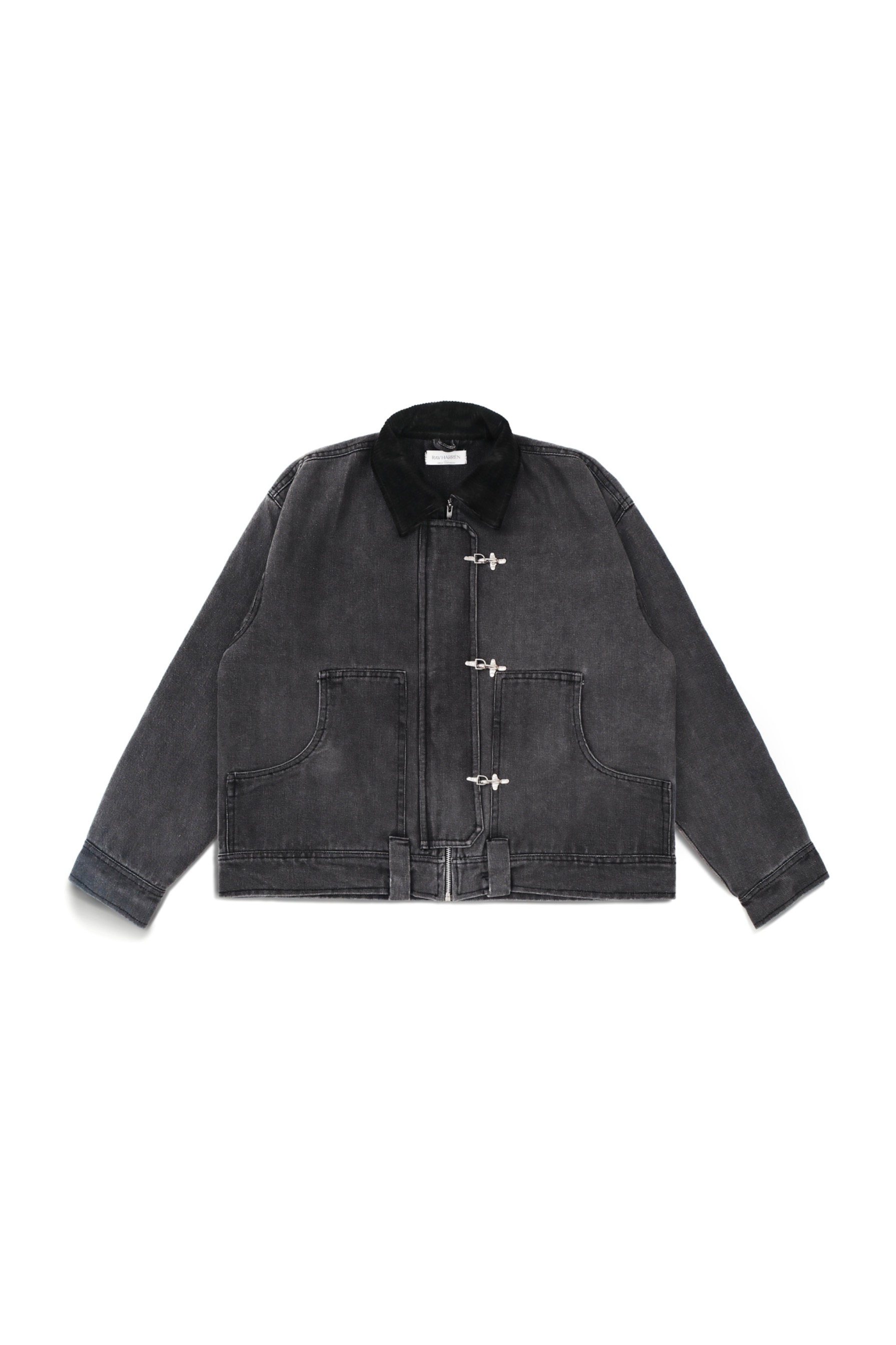 RAV 009 FIREMAN CLASP JACKET FADE BLACK
