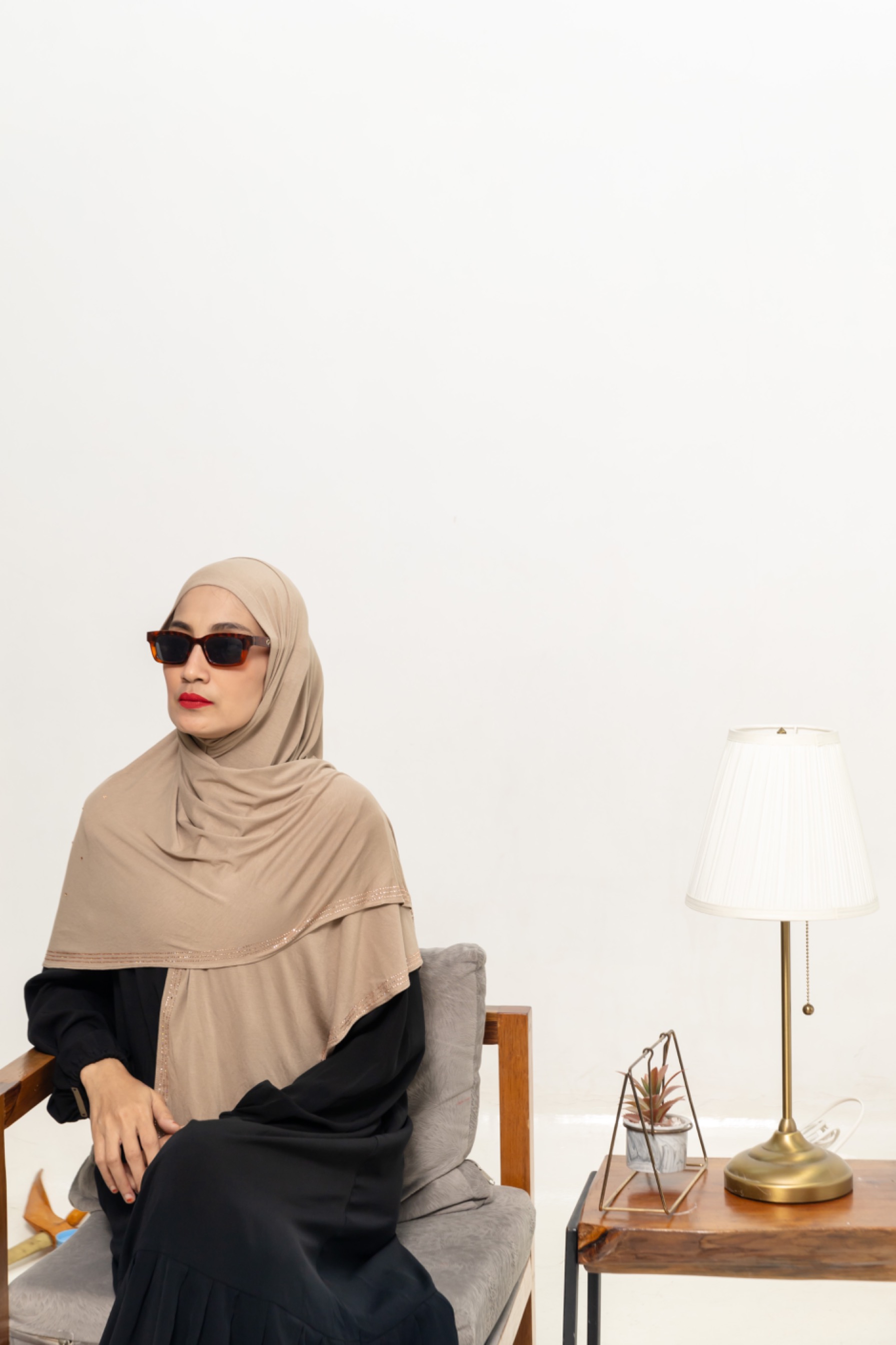 jawharly hijab instant on the go - tan