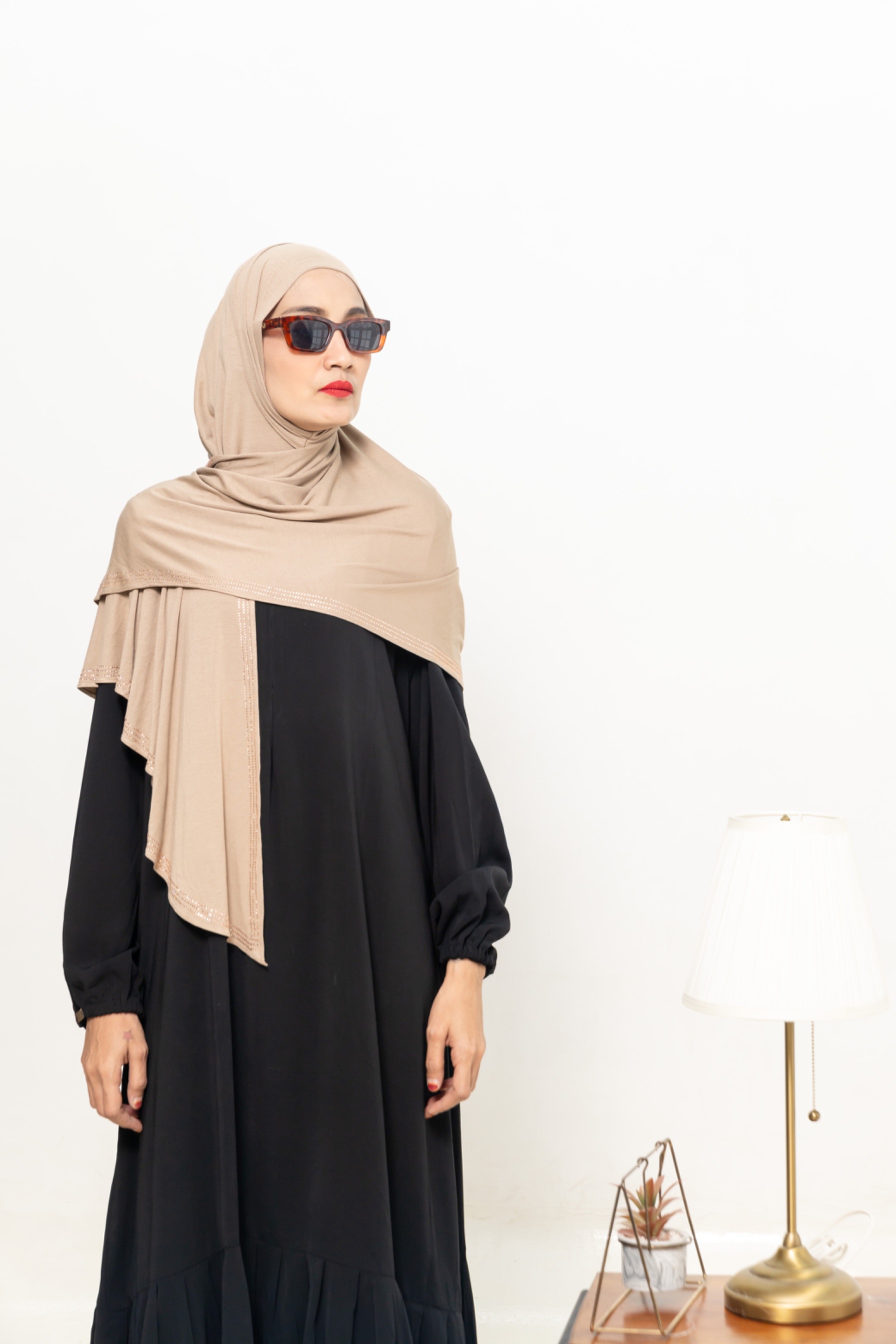 jawharly hijab instant on the go - tan