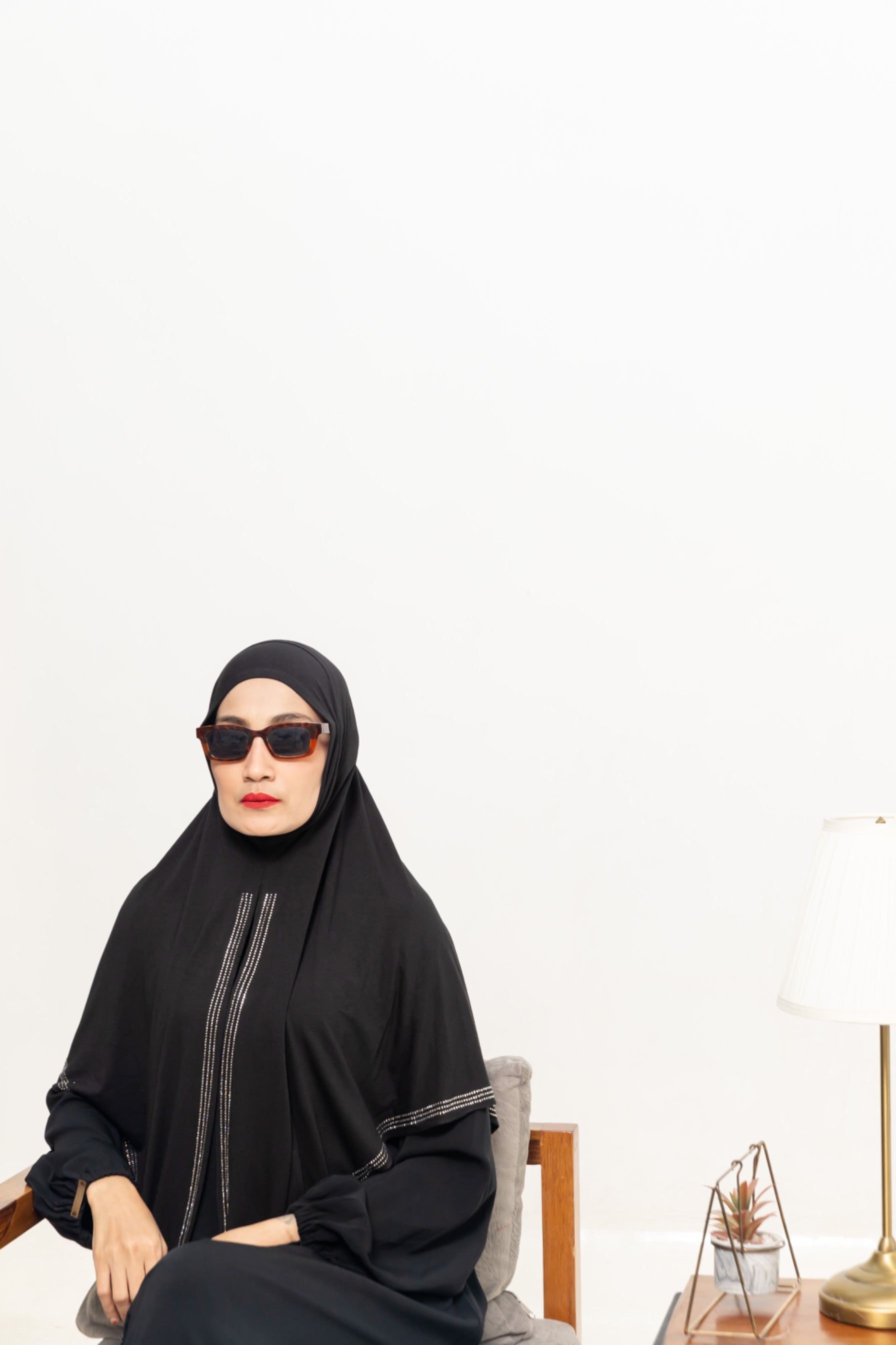 jawharly hijab instant on the go - black