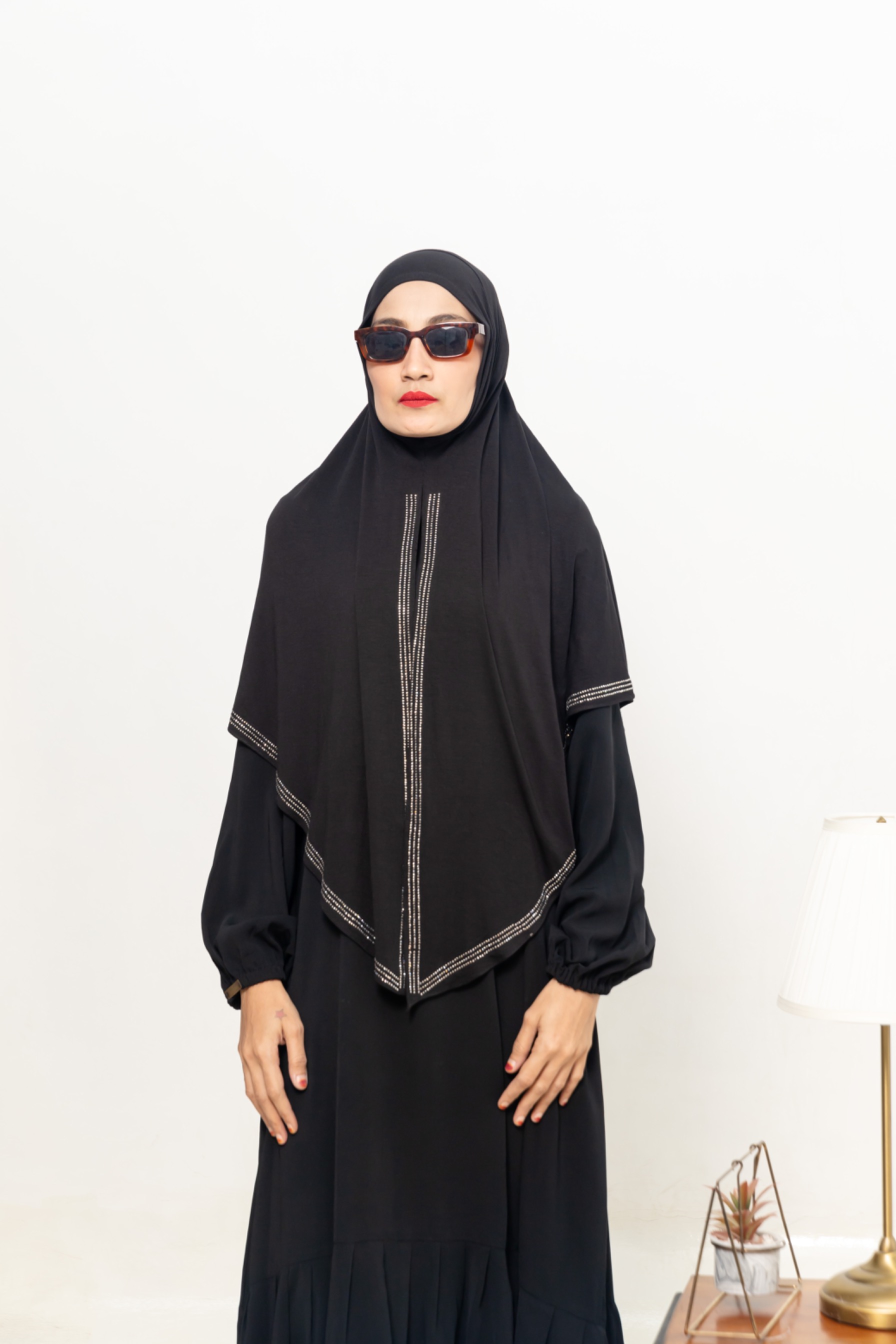 jawharly hijab instant on the go - black