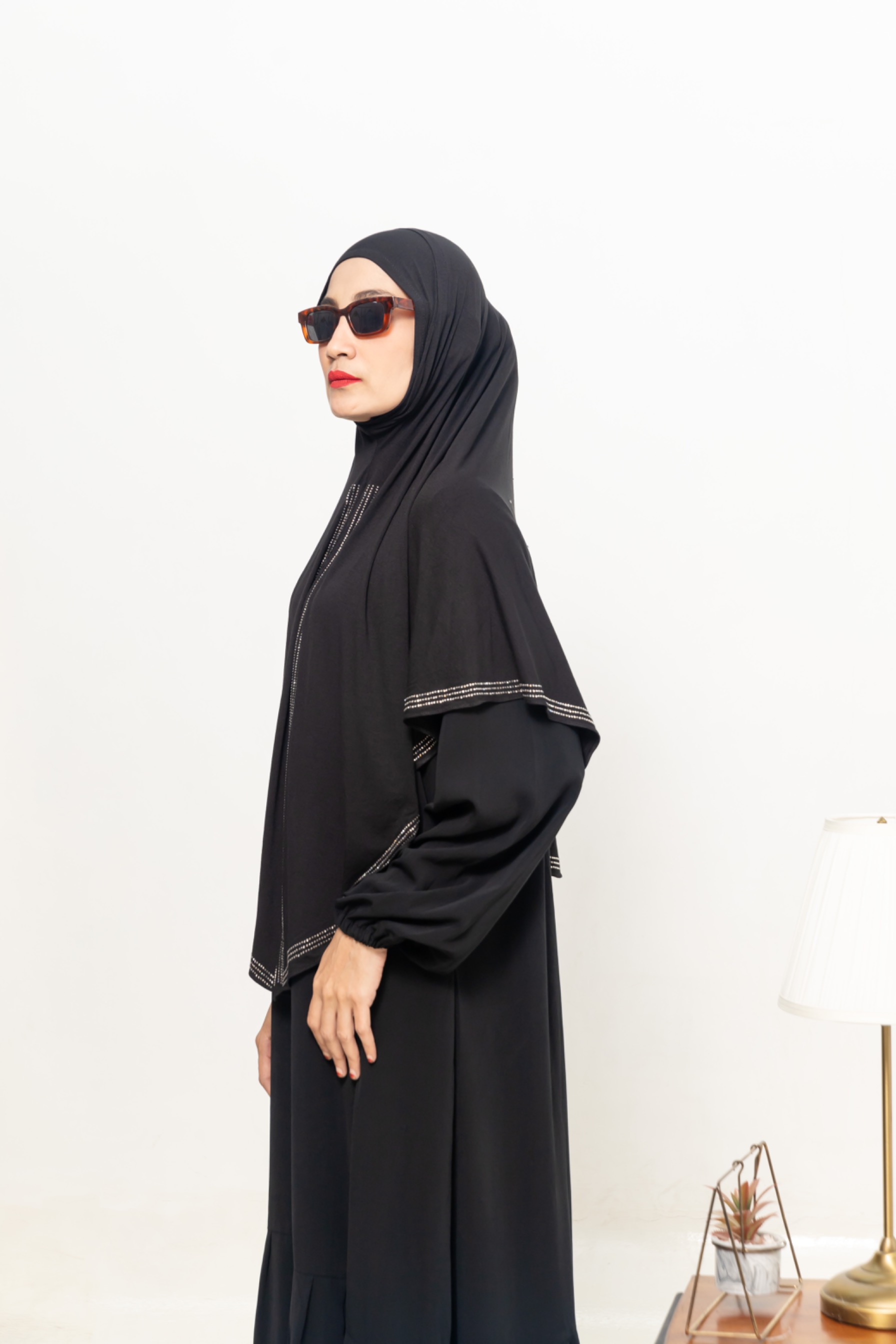 jawharly hijab instant on the go - black
