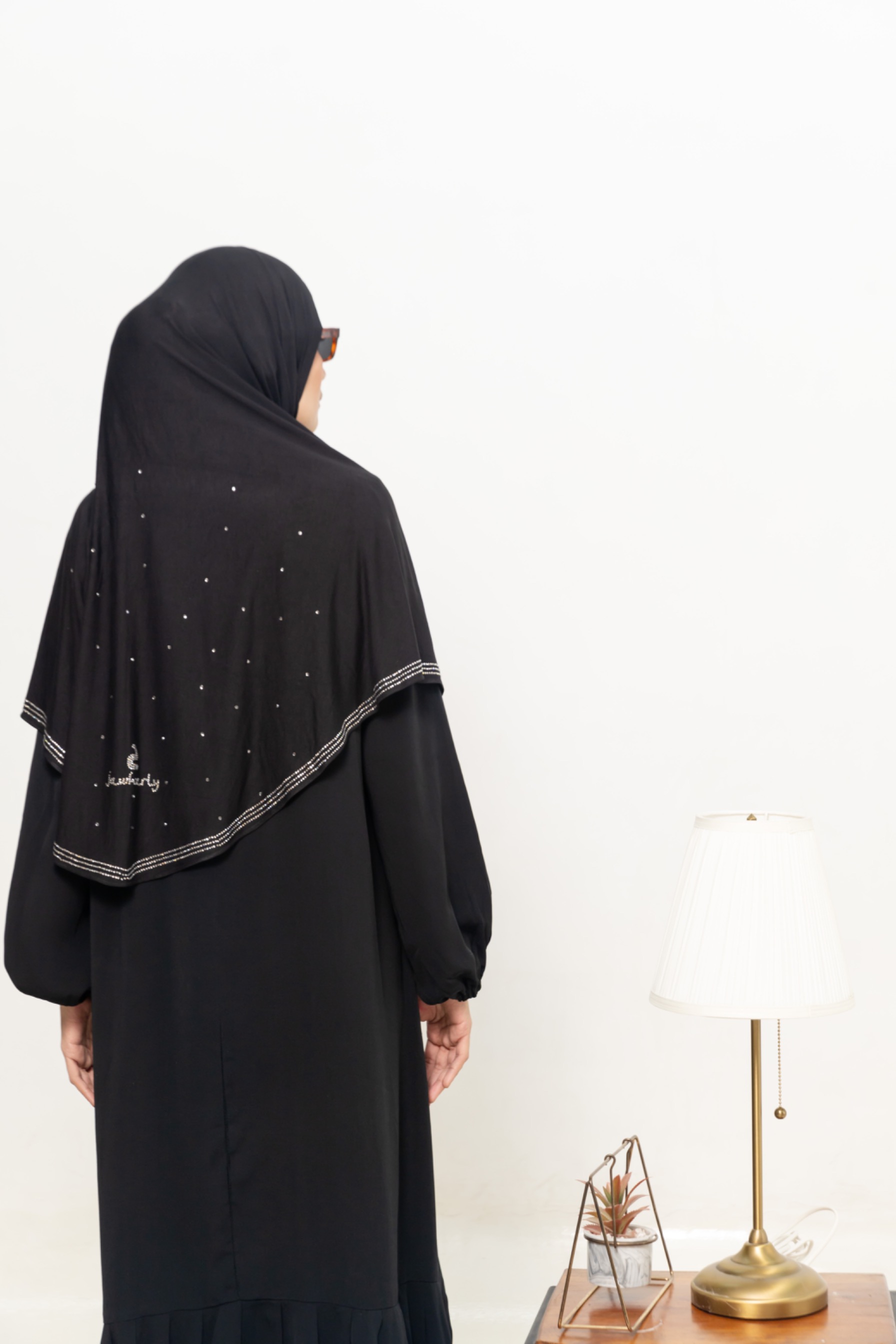 jawharly hijab instant on the go - black