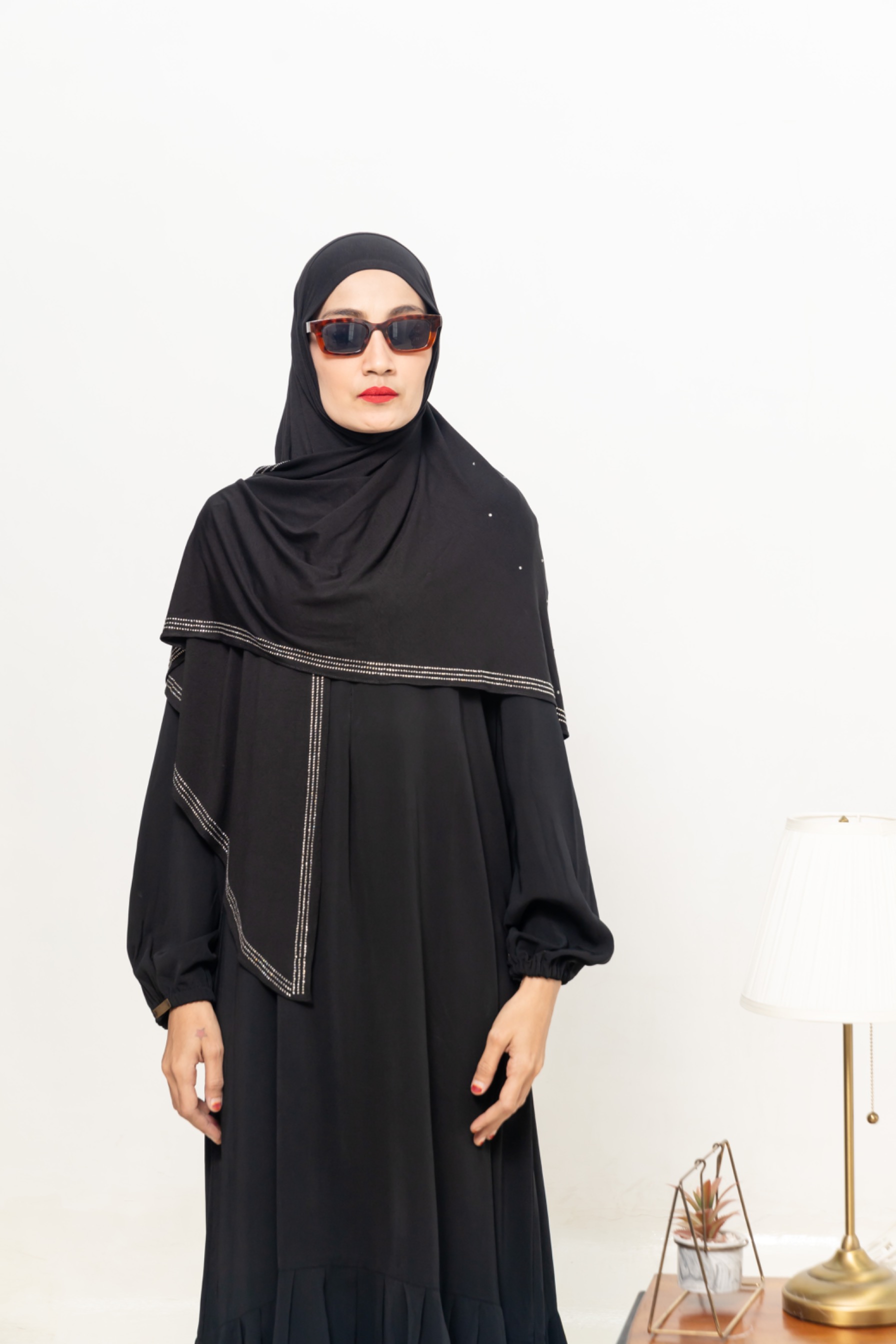 jawharly hijab instant on the go - black