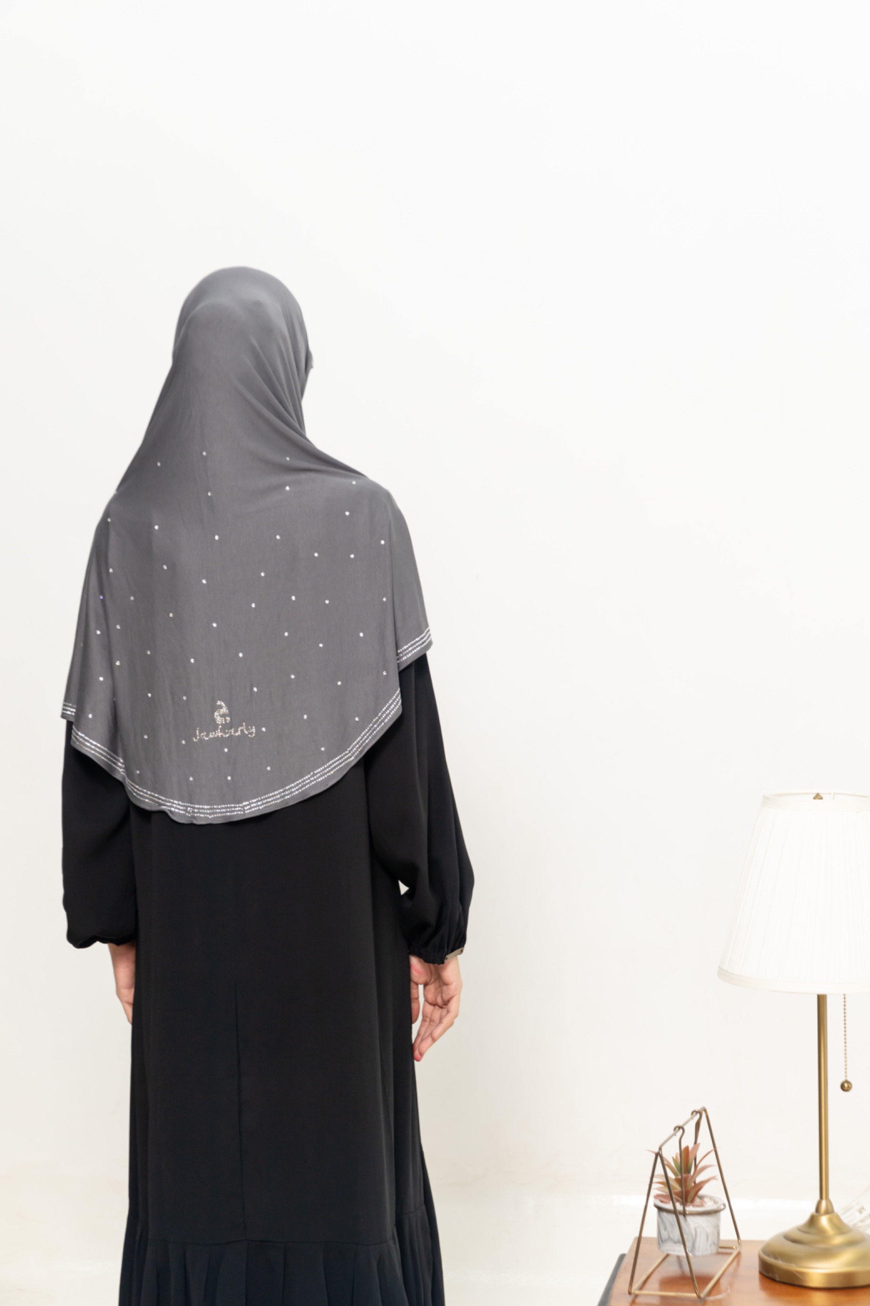 jawharly hijab instant on the go - gray