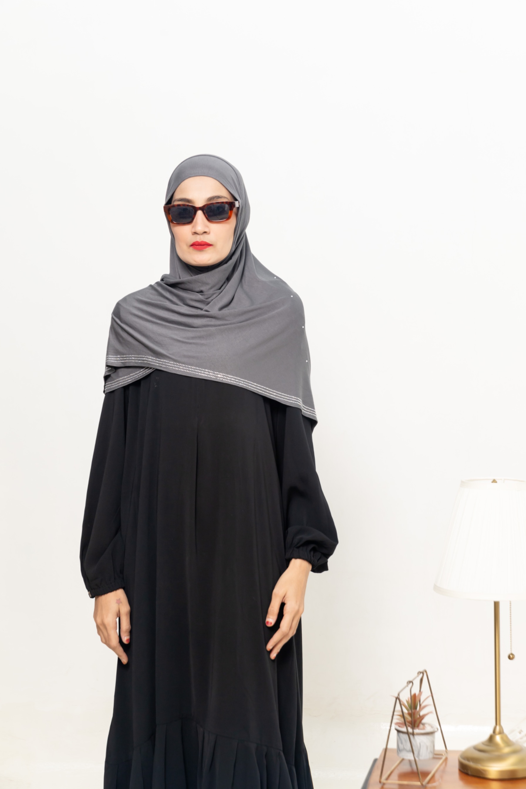 jawharly hijab instant on the go - gray