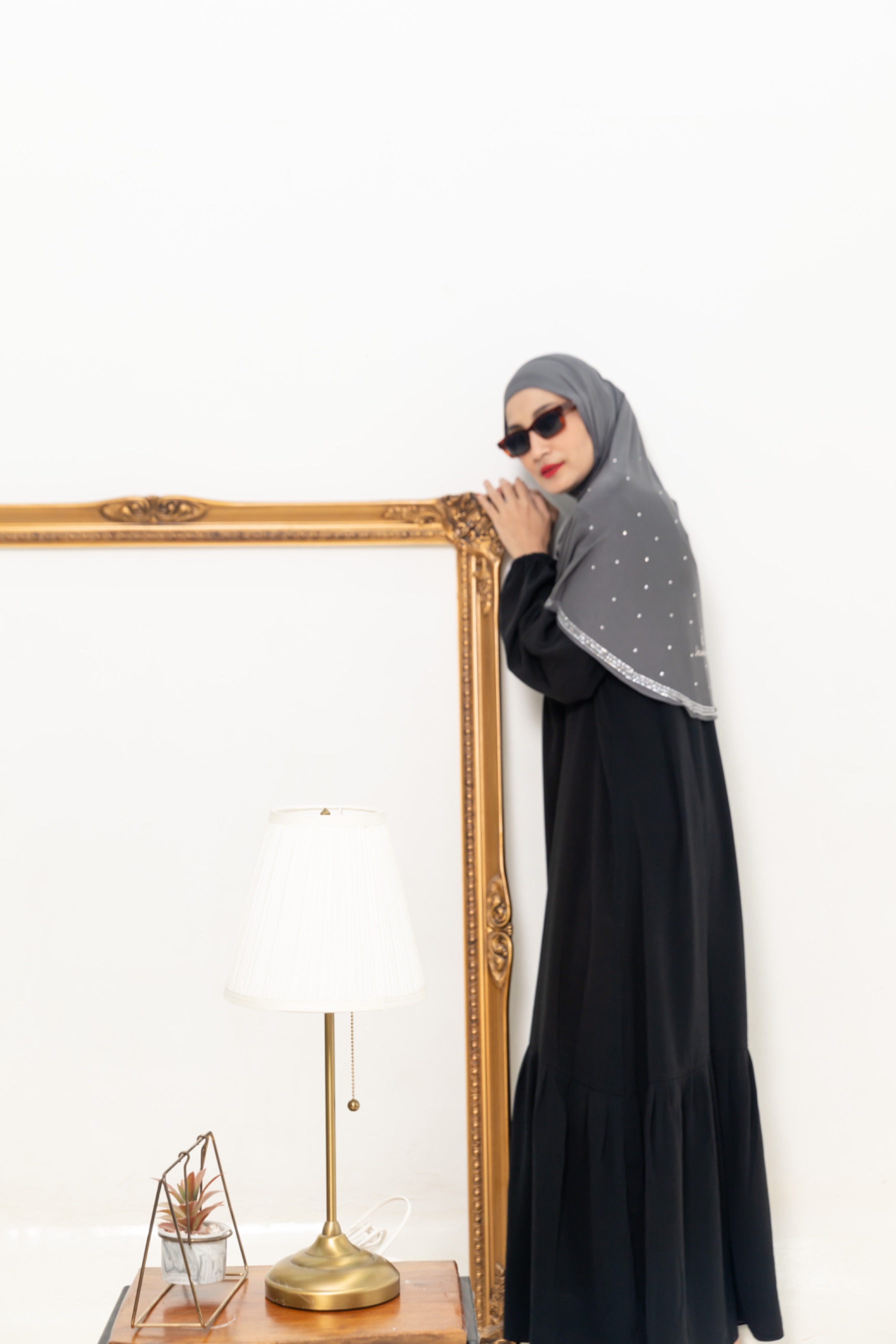 jawharly hijab instant on the go - gray