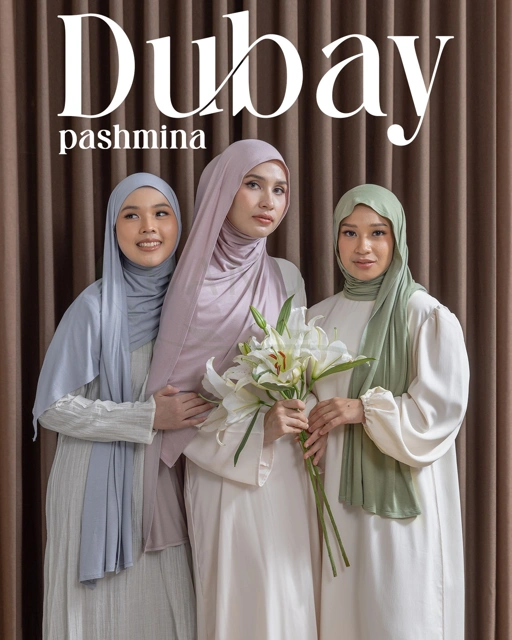 Image of HANUM - DUBAY PASHMINA BASIC (Pashmina tanpa ciput)