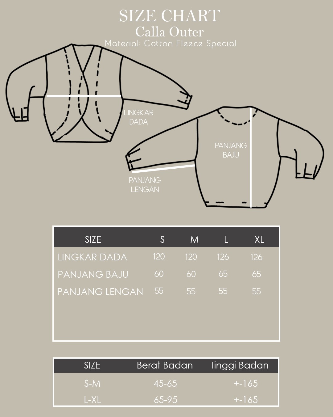 Calla sweat jacket