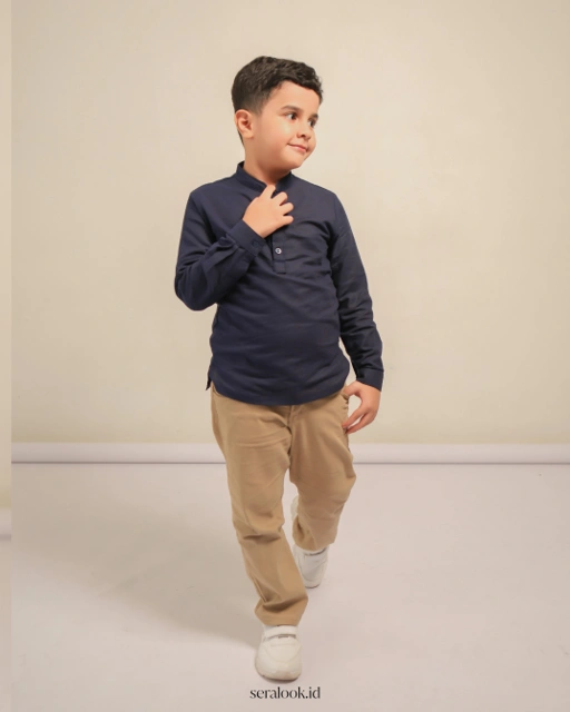 Image of Selaras Kemeja Anak Panjang