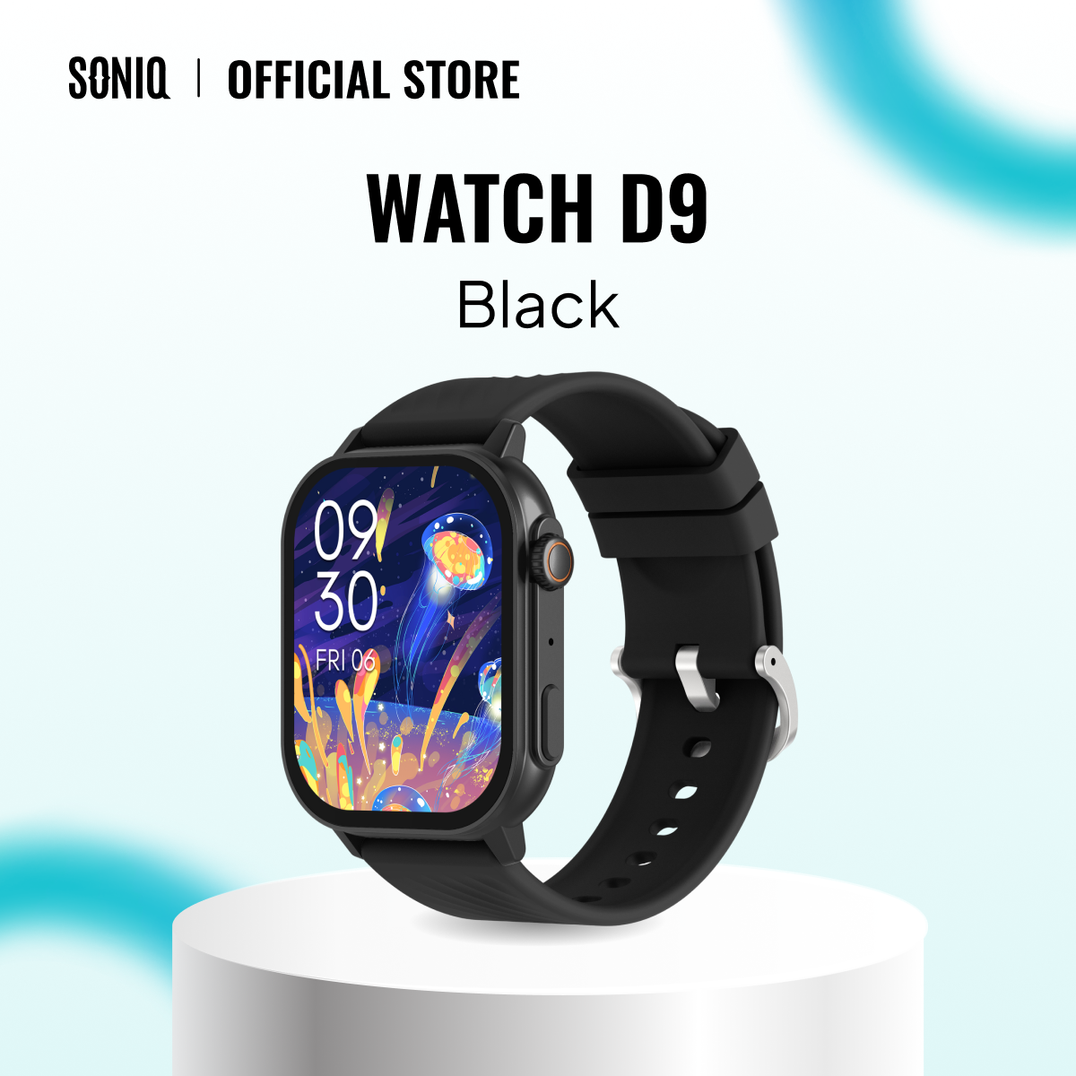 SONIQ Smartwatch D9 - Black