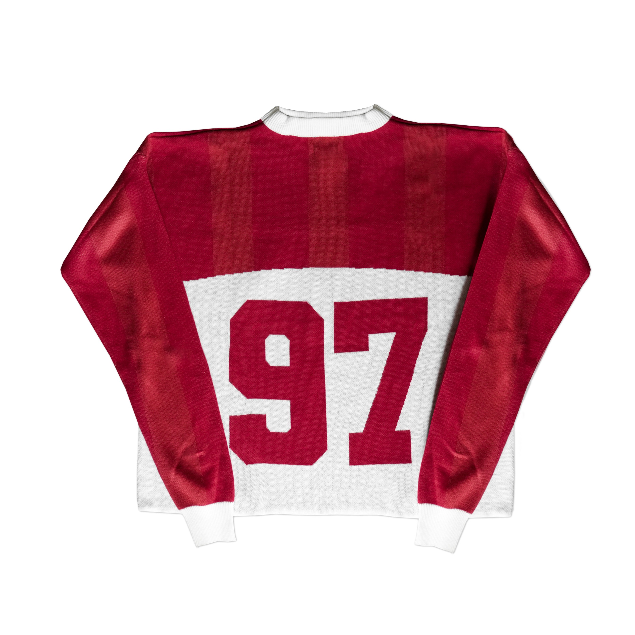 CURSEDANGEL RUGBY KNITJERSEY - VINTAGE RED