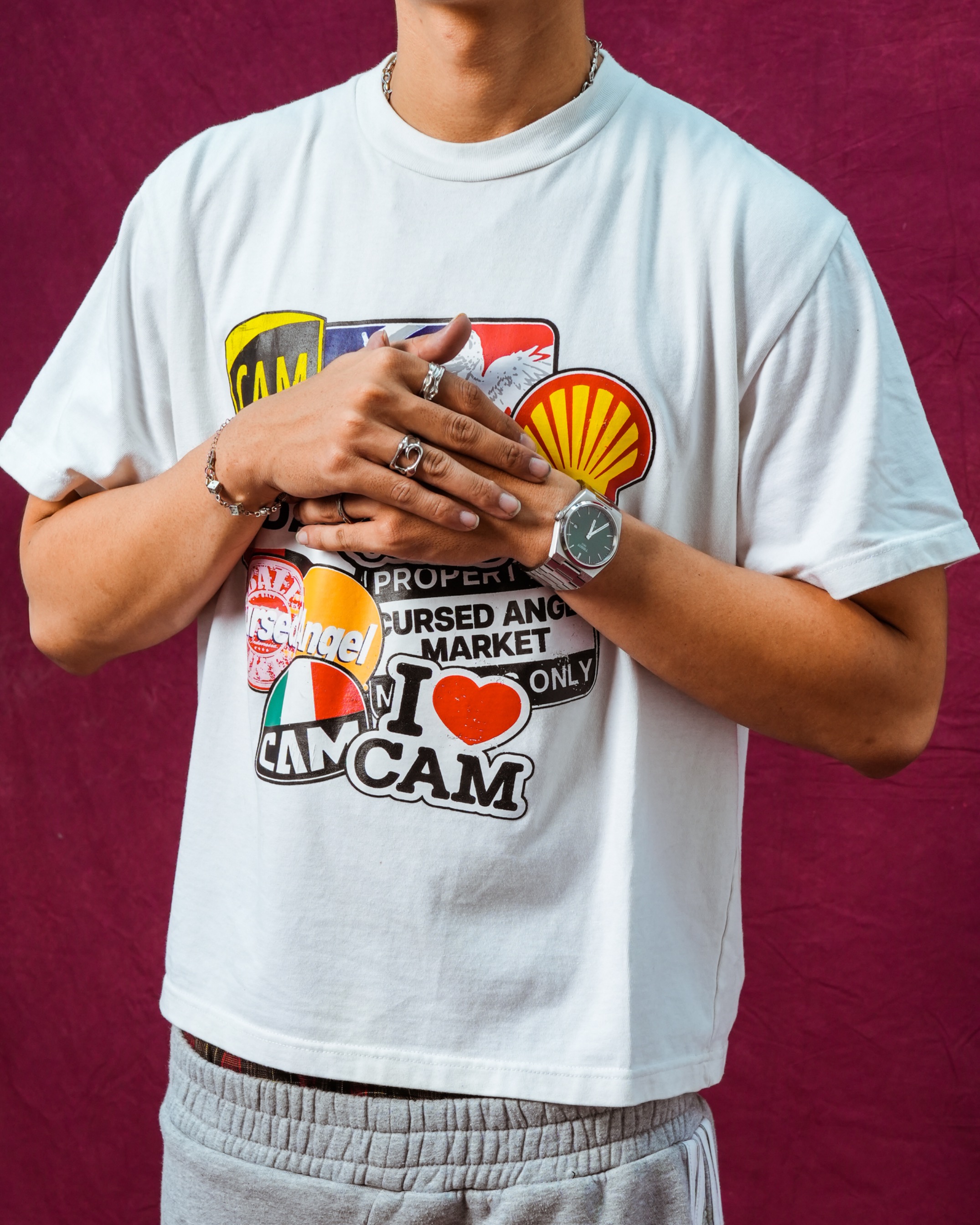 CA Overseas Tee White