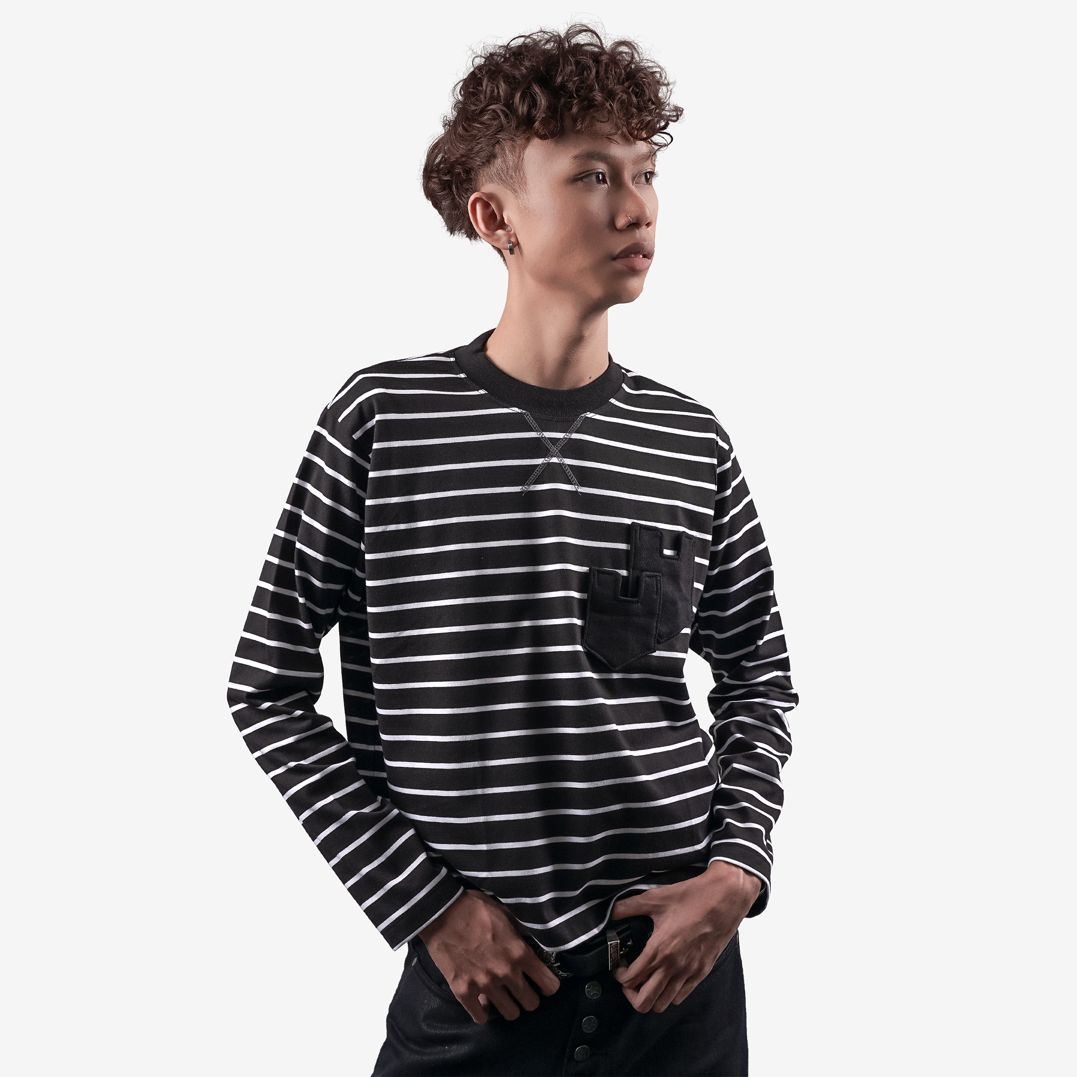 STRIPLINE LONG SLEEVE BLACK