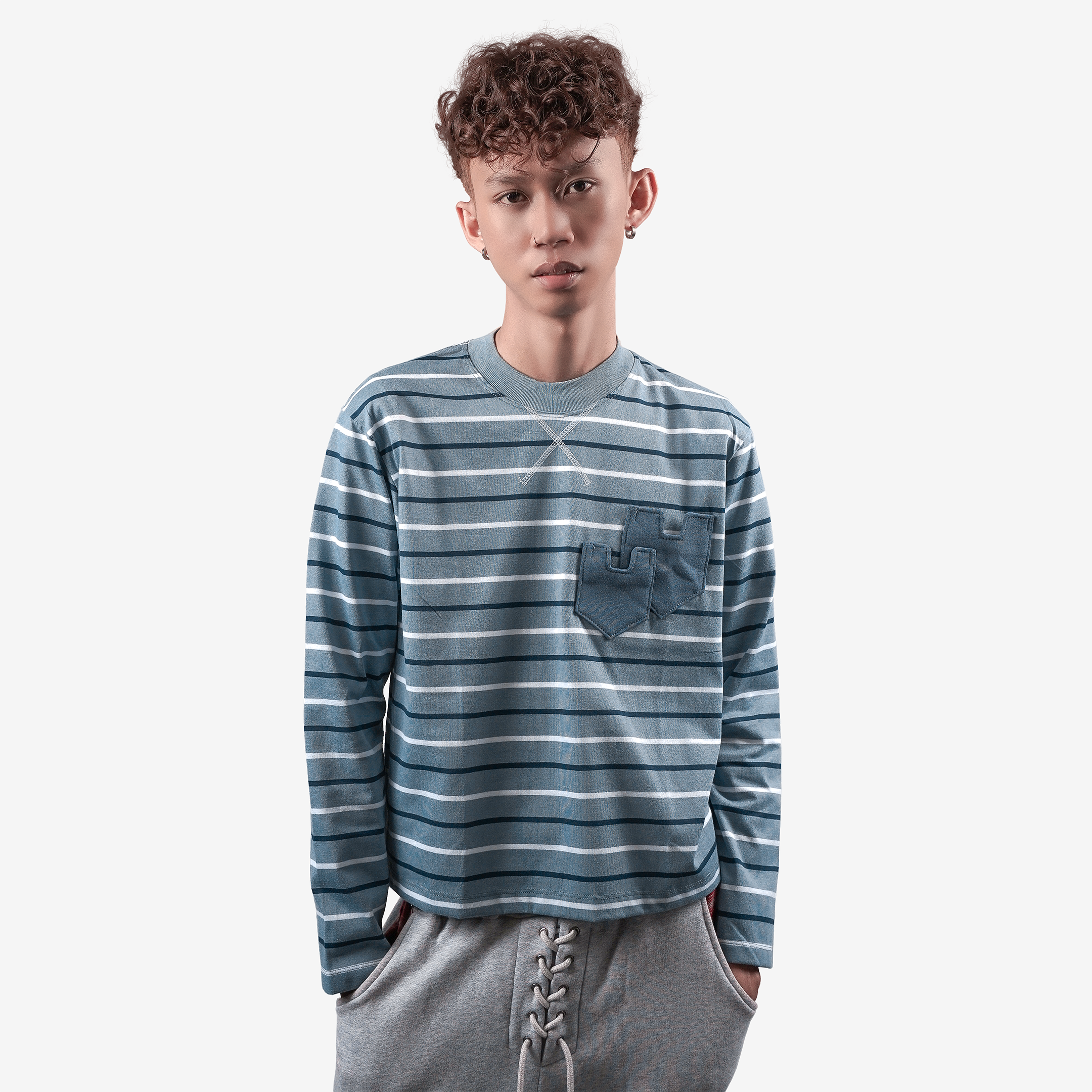 STRIPLINE LONG SLEEVE BLUE
