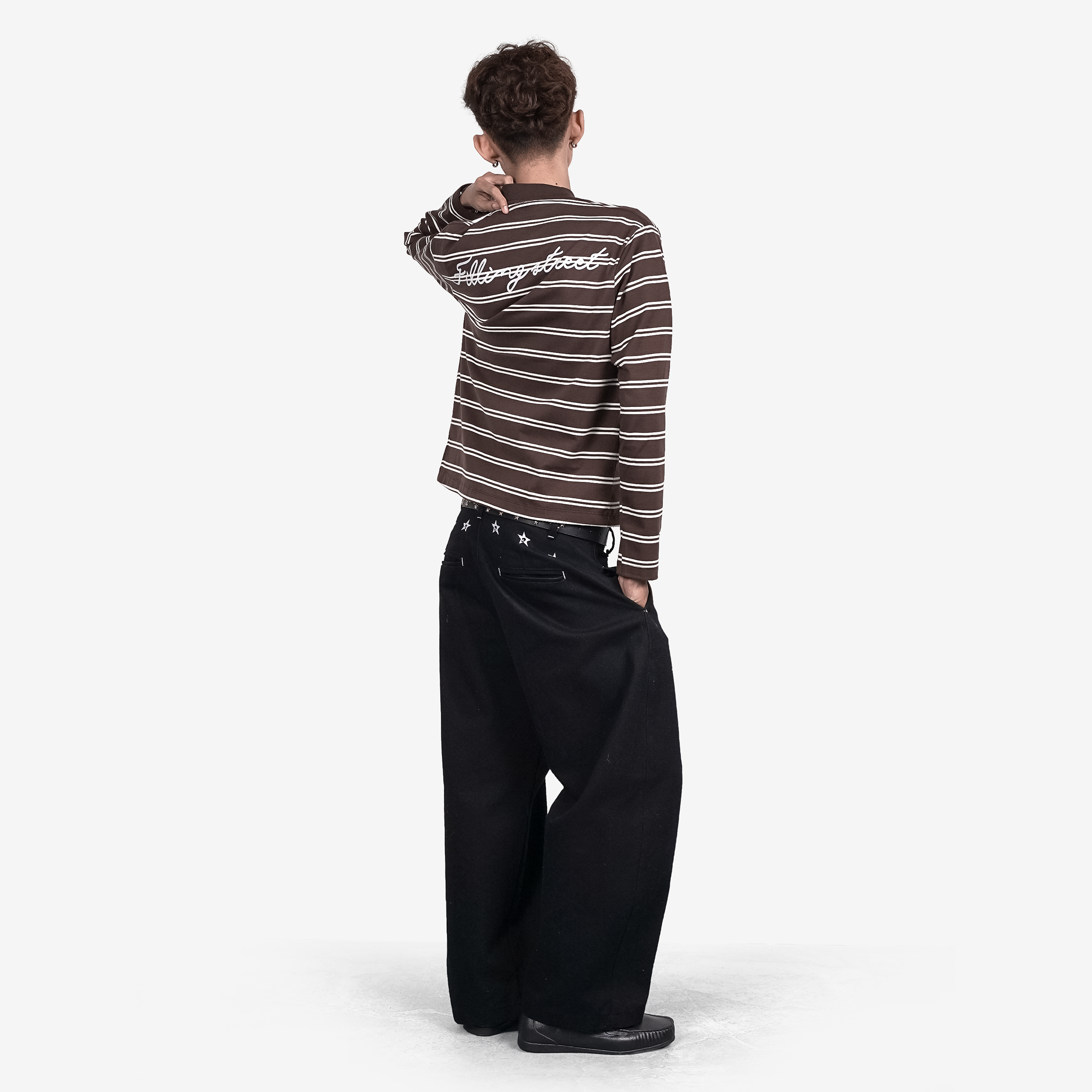 STRIPLINE LONG SLEEVE BROWN