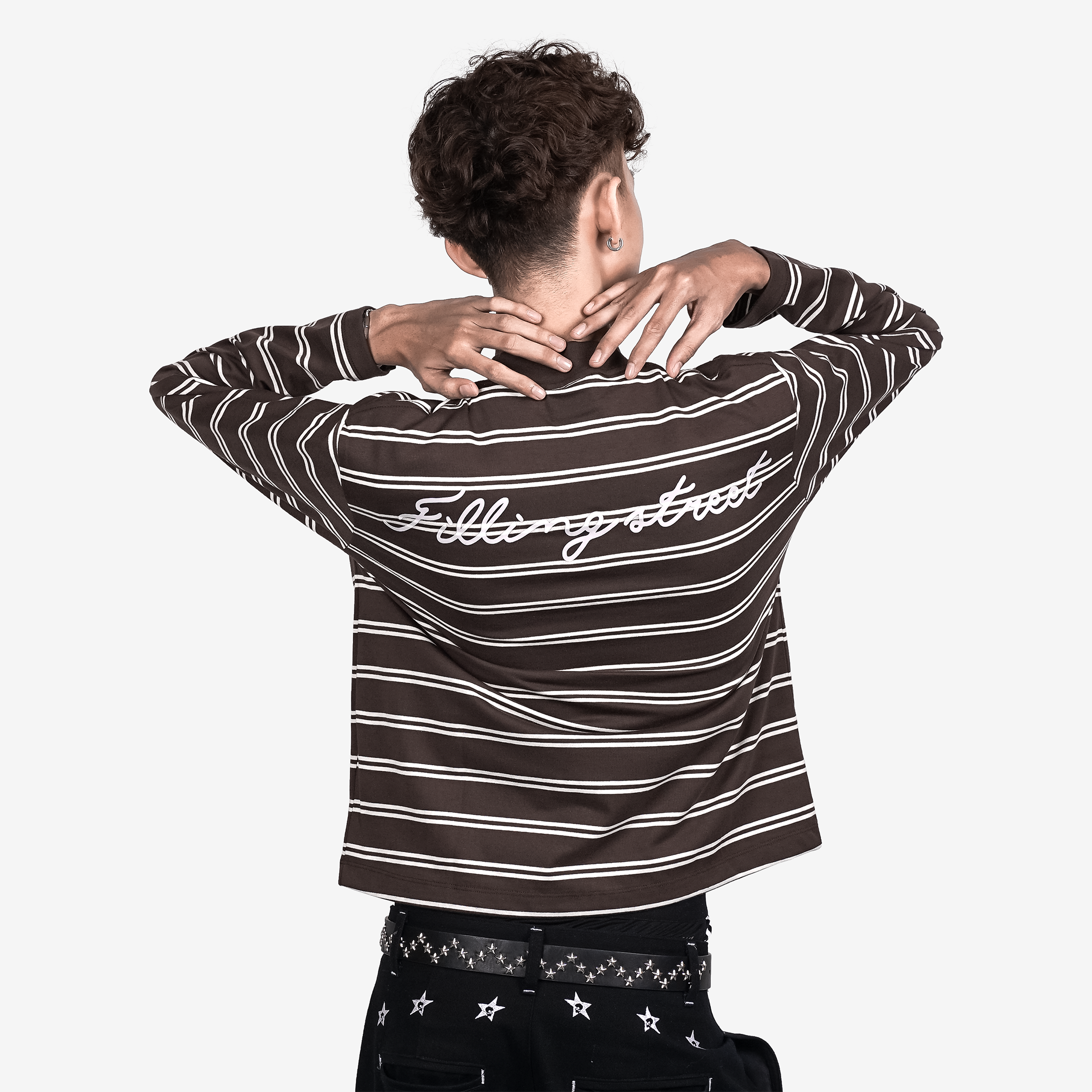 STRIPLINE LONG SLEEVE BROWN