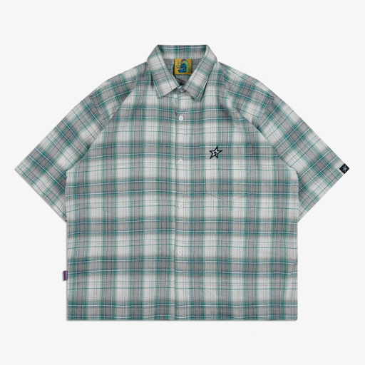 GRIDLOCK PLAID SHIRT LIGHT GREY