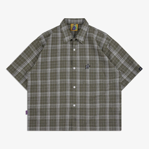 GRIDLOCK PLAID SHIRT OLIVE