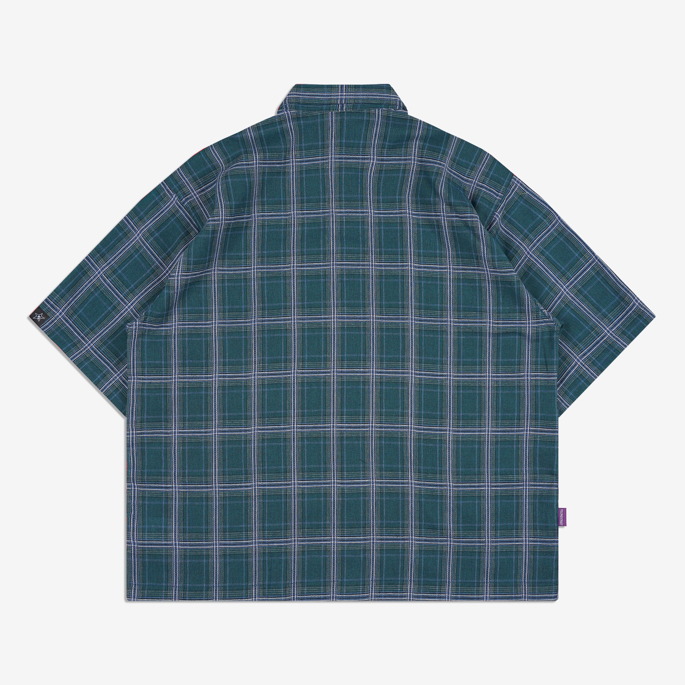 GRIDLOCK PLAID SHIRT TEAL