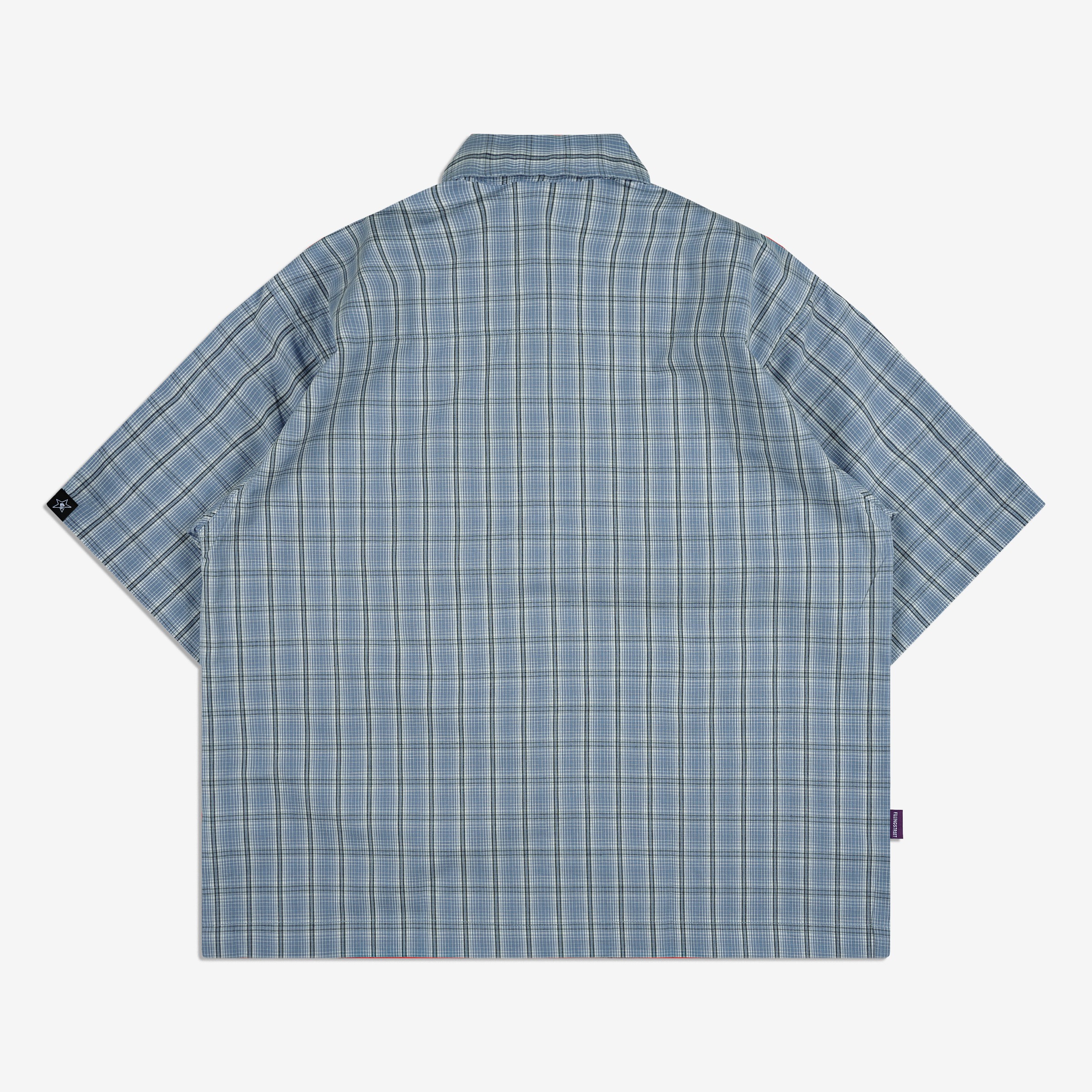 METRO PLAID SHIRT DUSTY BLUE
