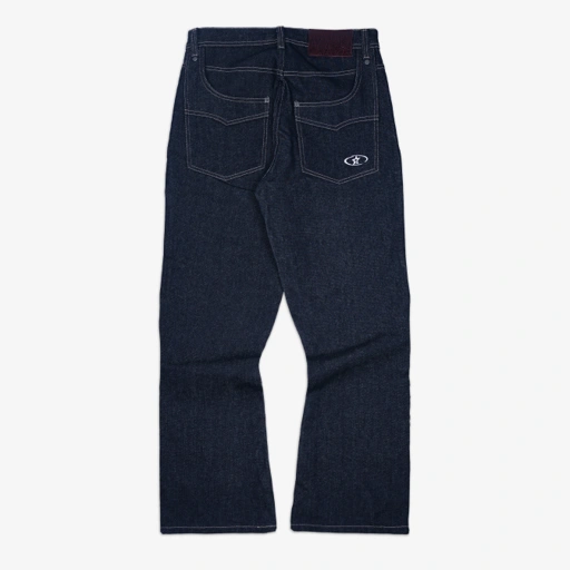 Image of ELYSYNE RAW DENIM FLARE INDIGO