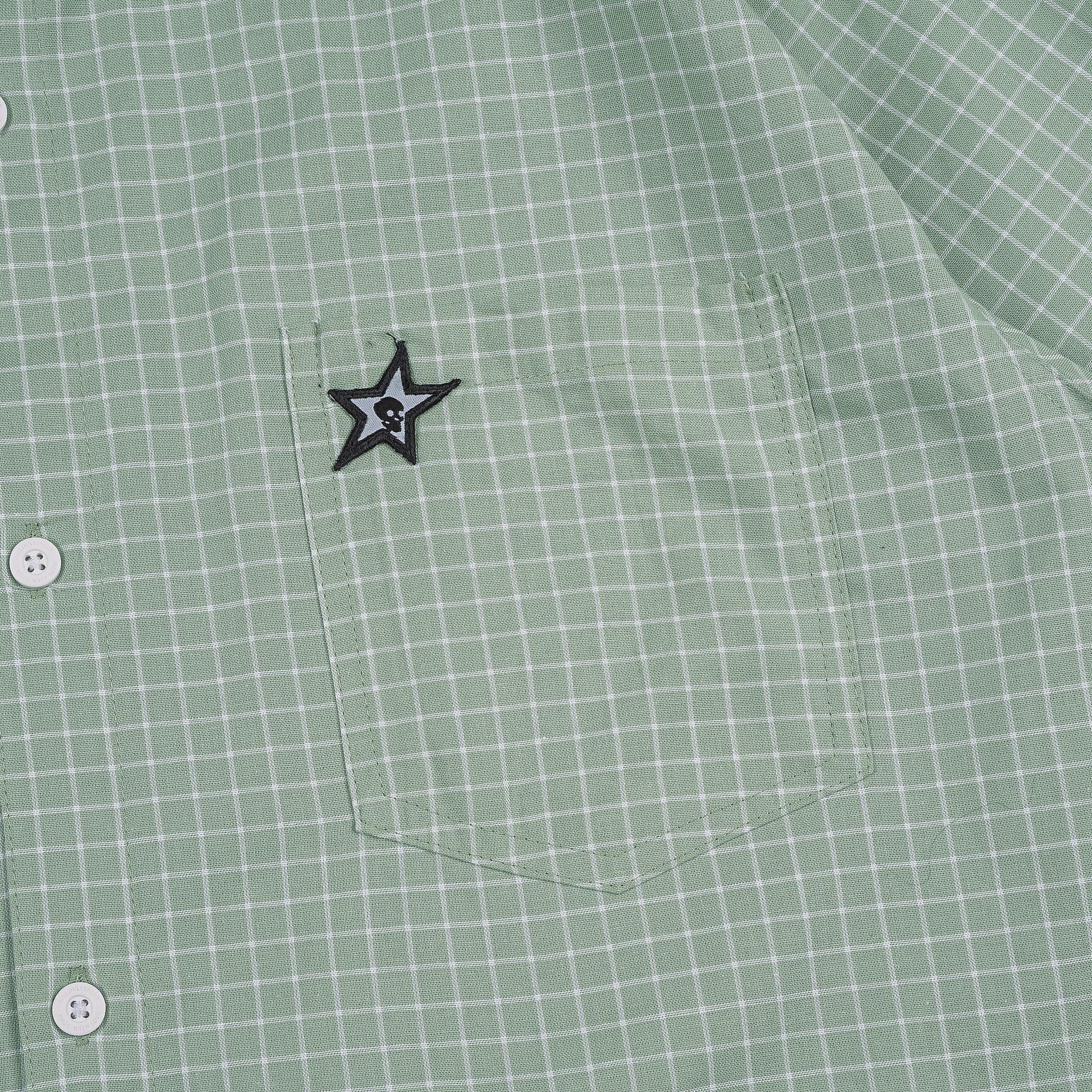 DISTRICT PLAID SHIRT SAGE