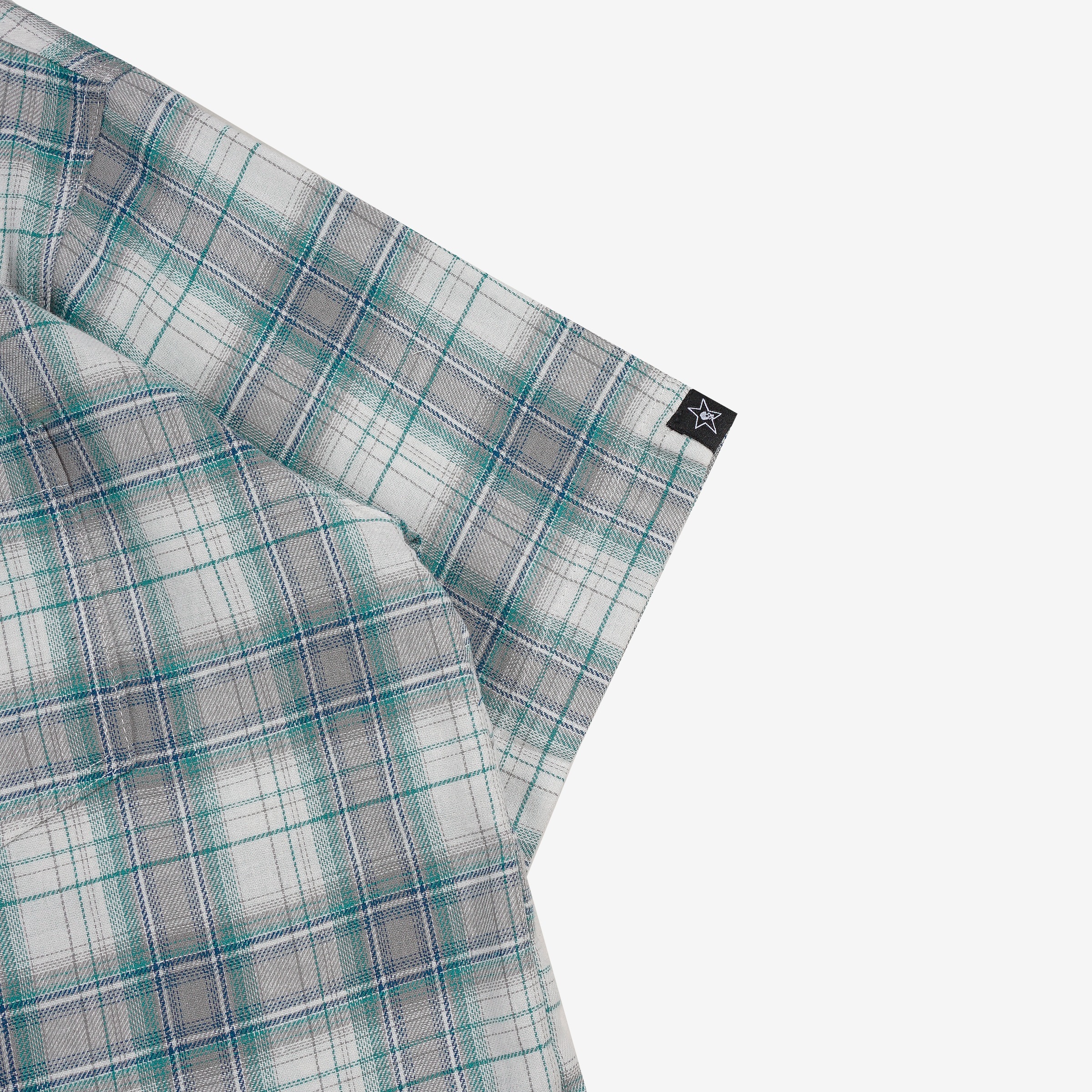 GRIDLOCK PLAID SHIRT LIGHT GREY