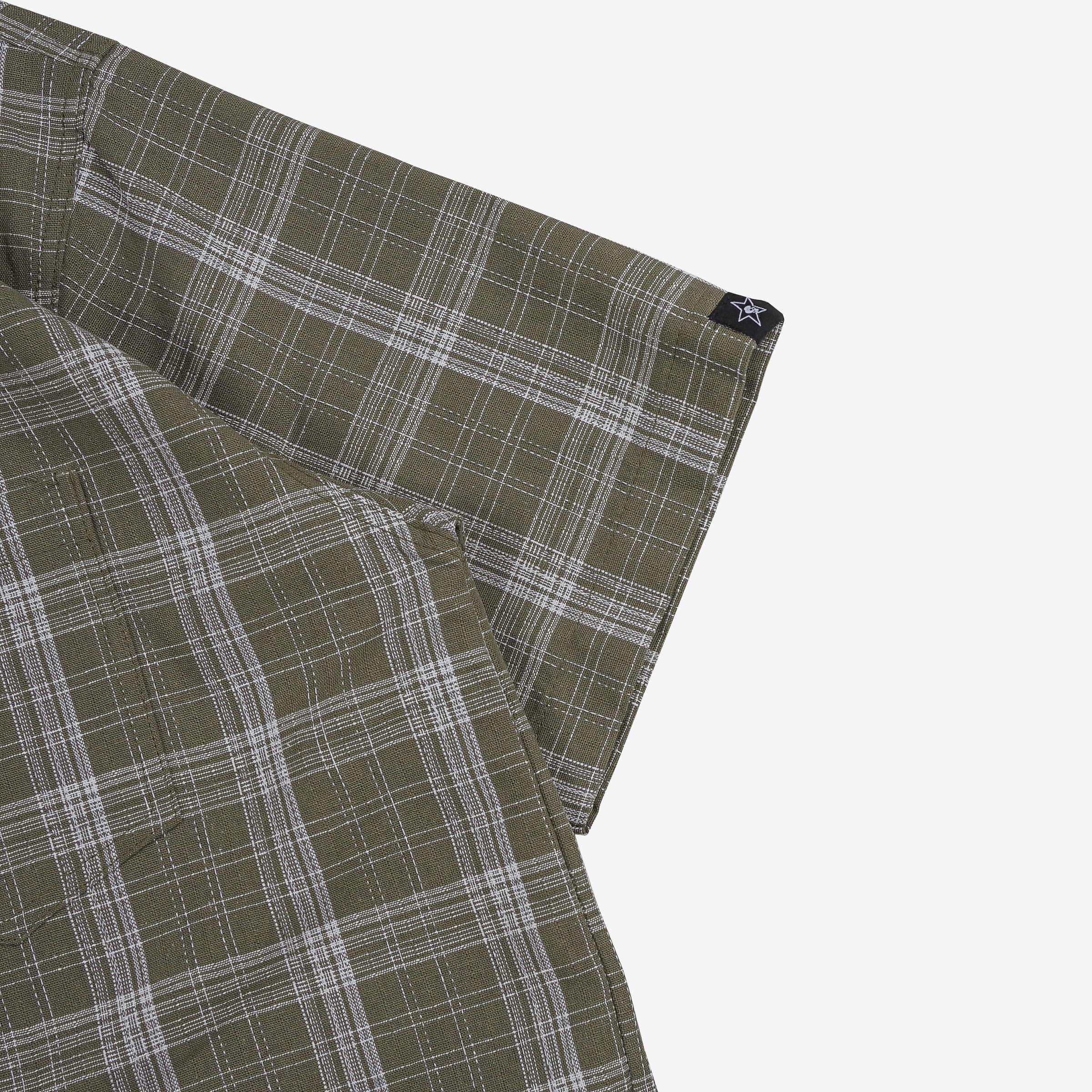 GRIDLOCK PLAID SHIRT OLIVE