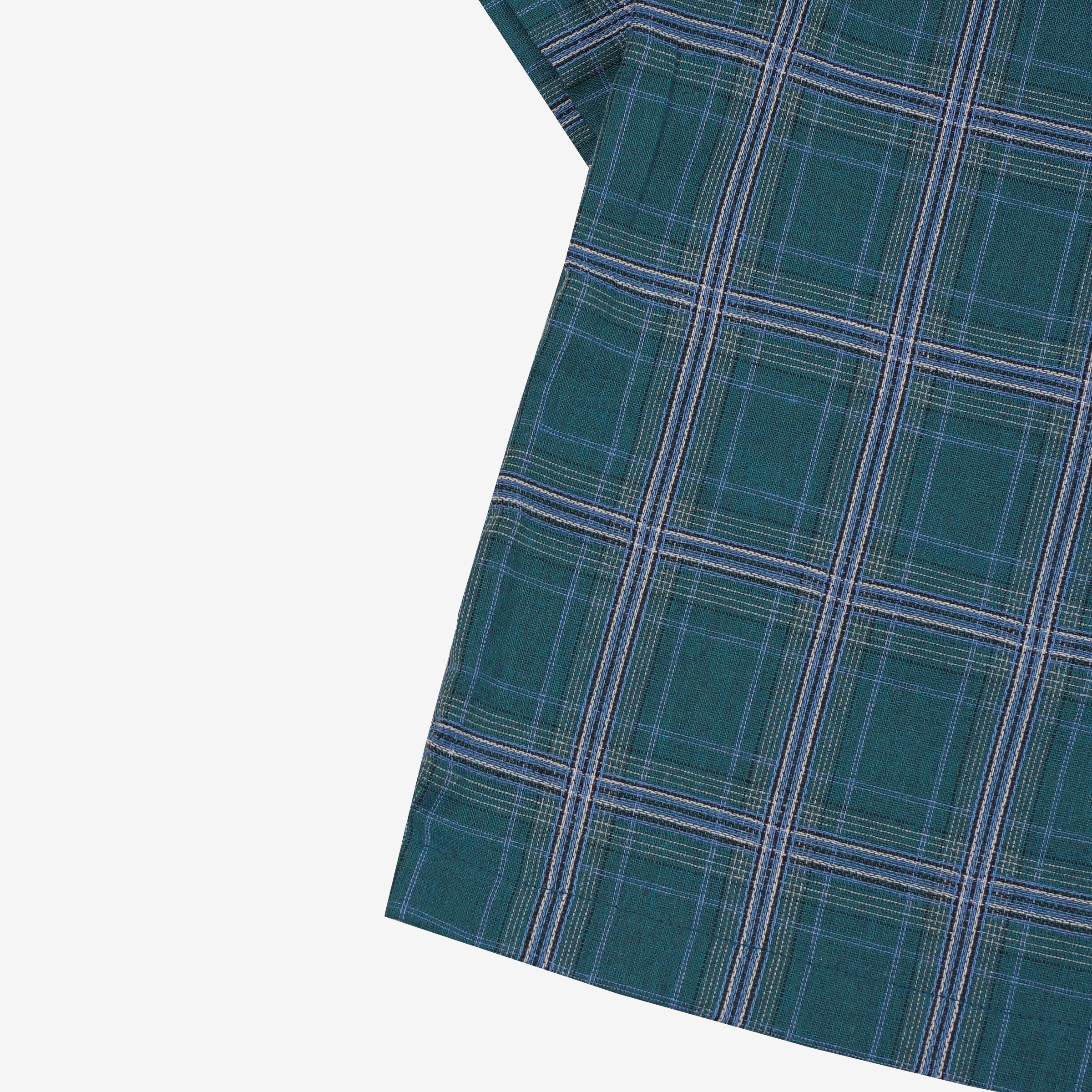 GRIDLOCK PLAID SHIRT TEAL