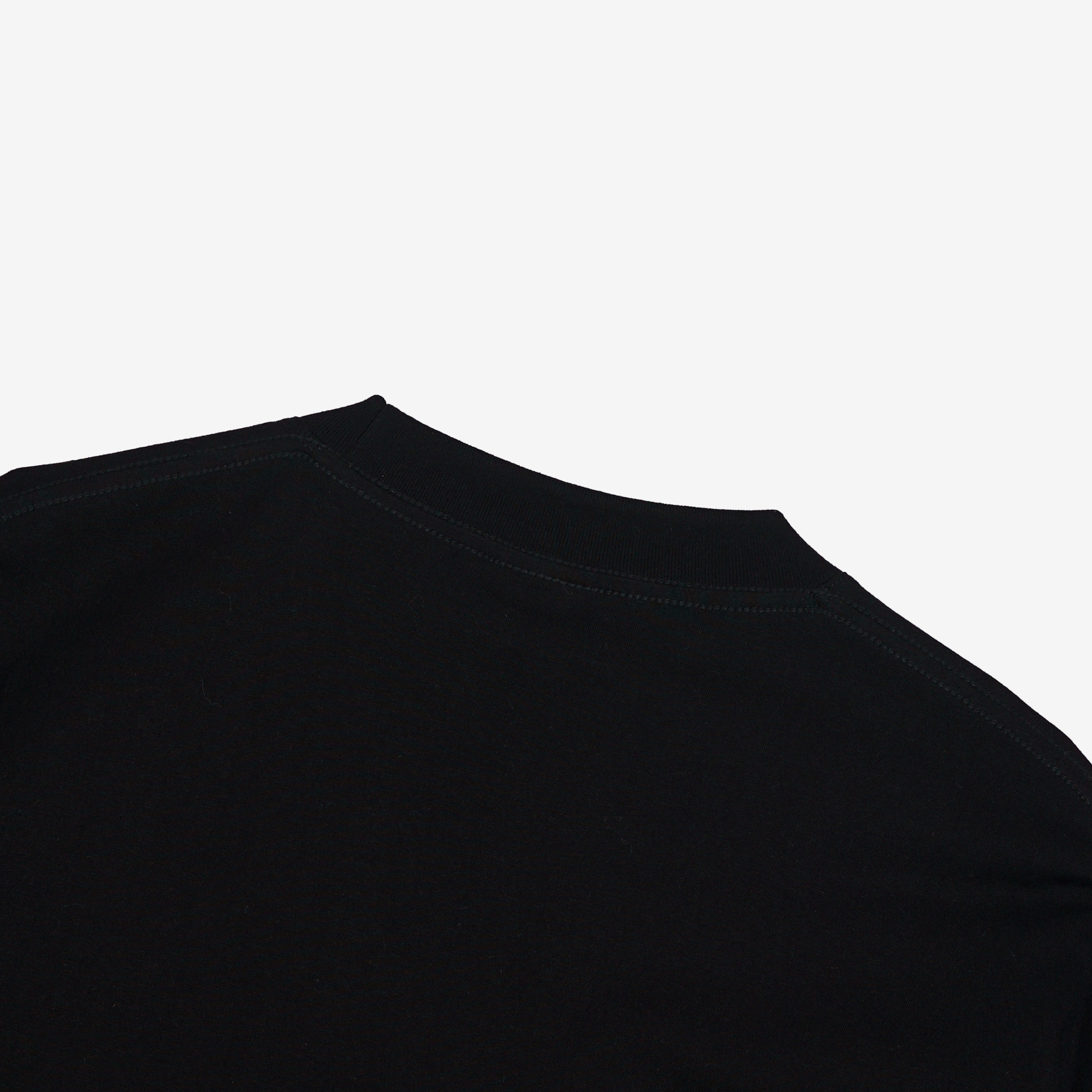 SCATTERED LAYERED POLKA WAFFLE LONG SLEEVE BLACK