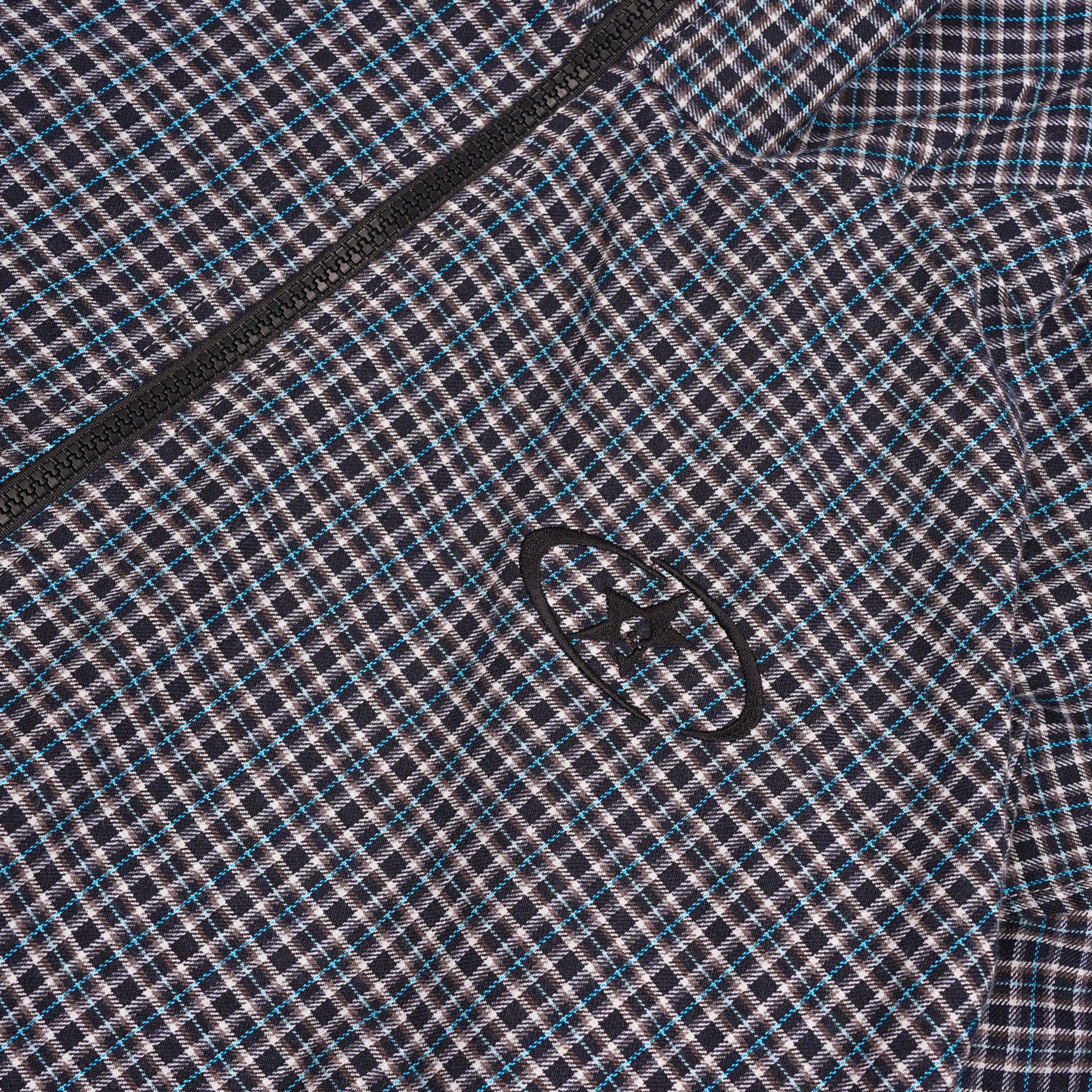 CAMDEN REVERSIBLE PLAID TRACKSUIT JACKET BLUE