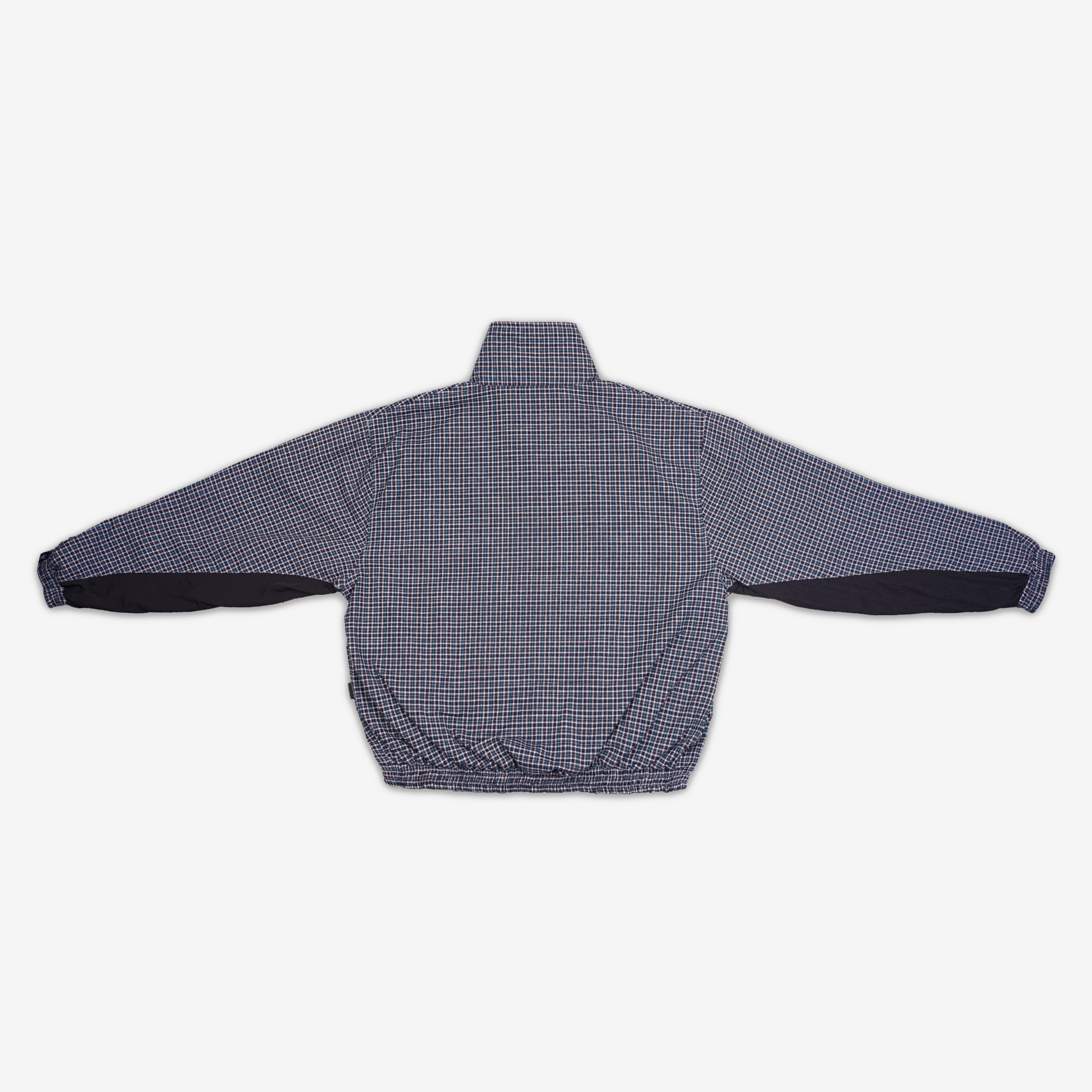 CAMDEN REVERSIBLE PLAID TRACKSUIT JACKET BLUE