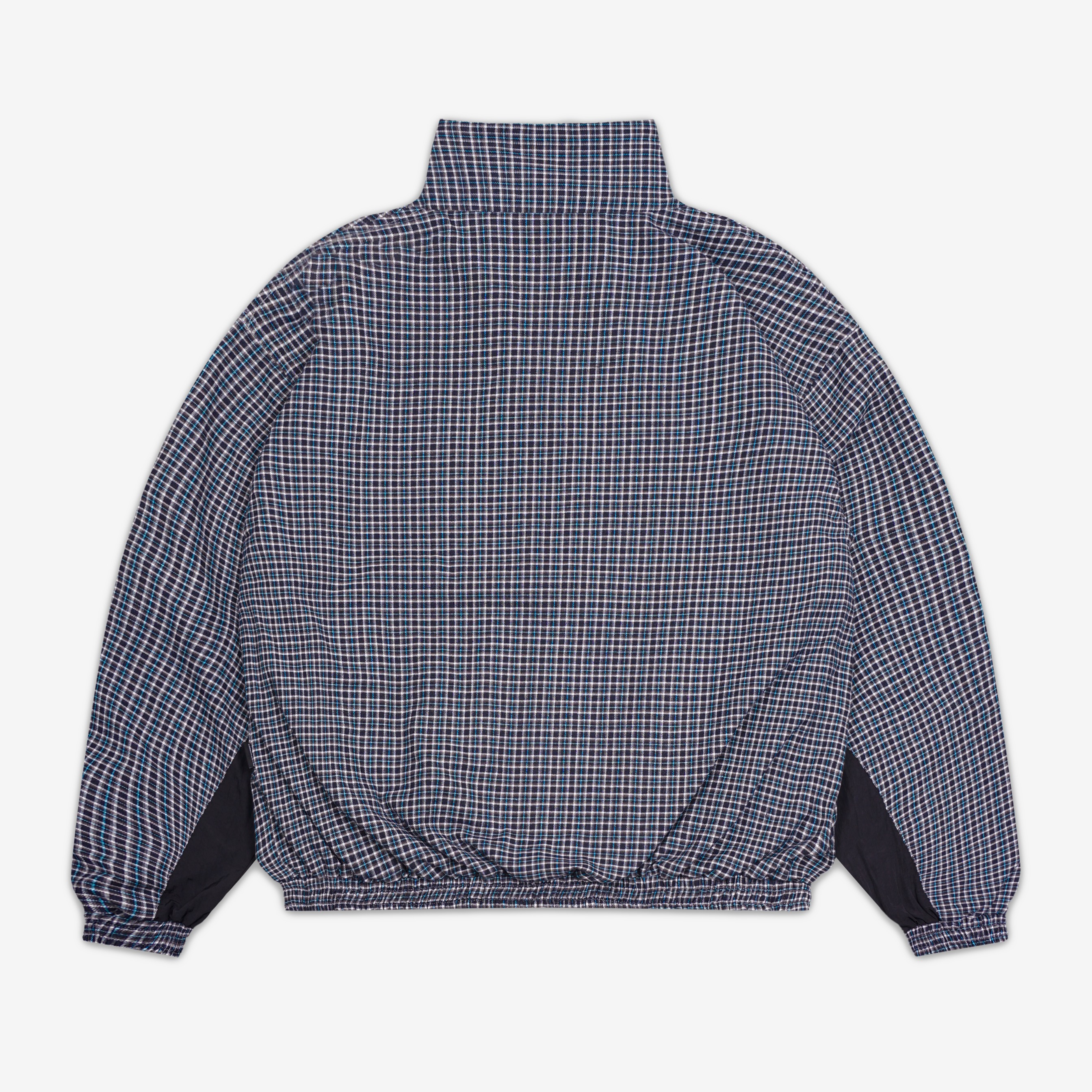 CAMDEN REVERSIBLE PLAID TRACKSUIT JACKET BLUE