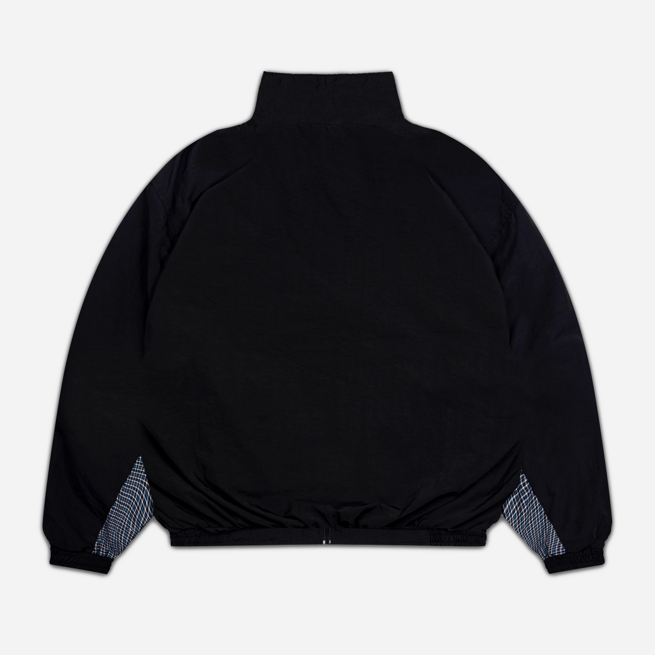 CAMDEN REVERSIBLE PLAID TRACKSUIT JACKET BLUE